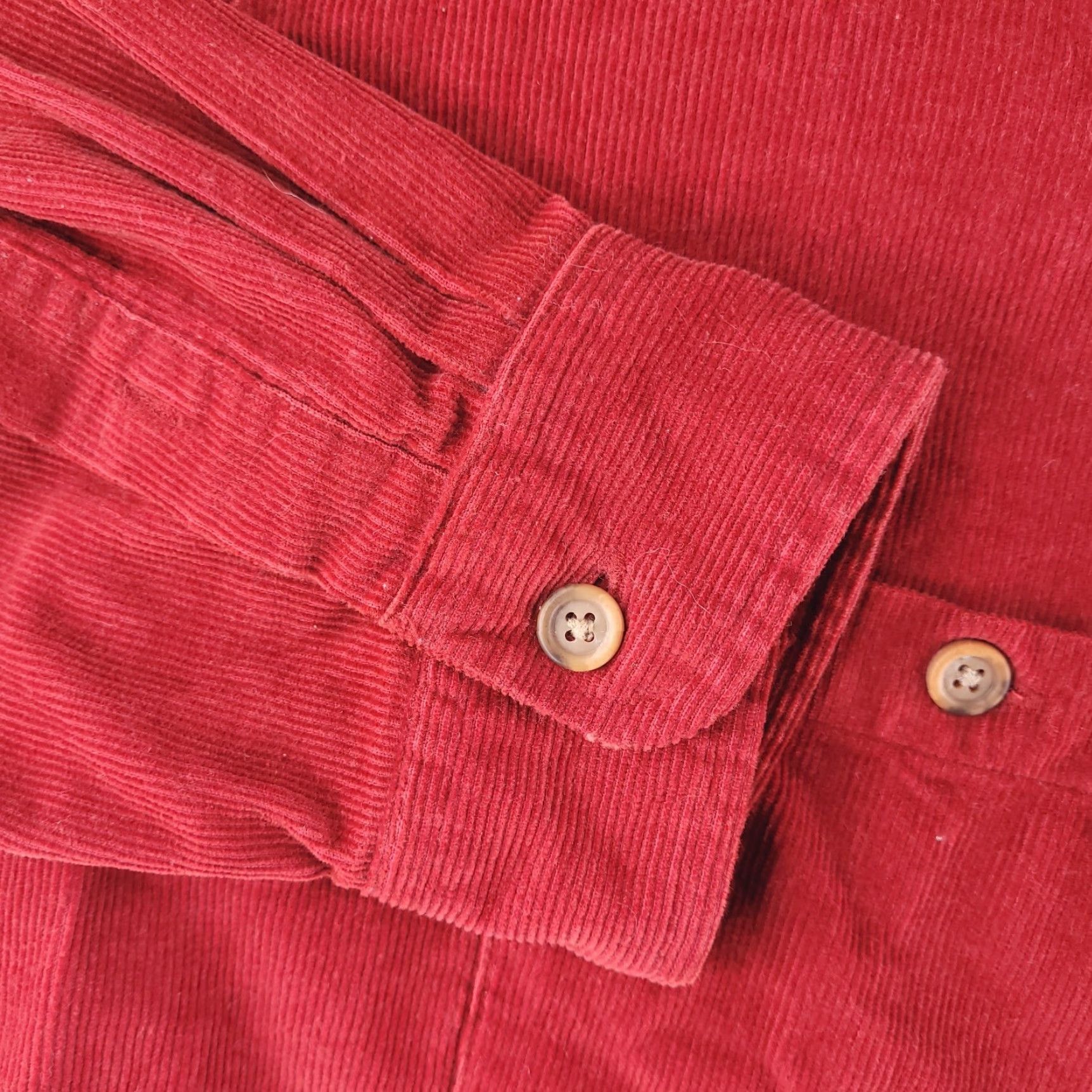 Vintage VINTAGE St Johns Bay Shirt Mens XL Red Corduroy Long Sleeve Button y2k 90s Size US XL / EU 56 / 4 - 2 Thumbnail