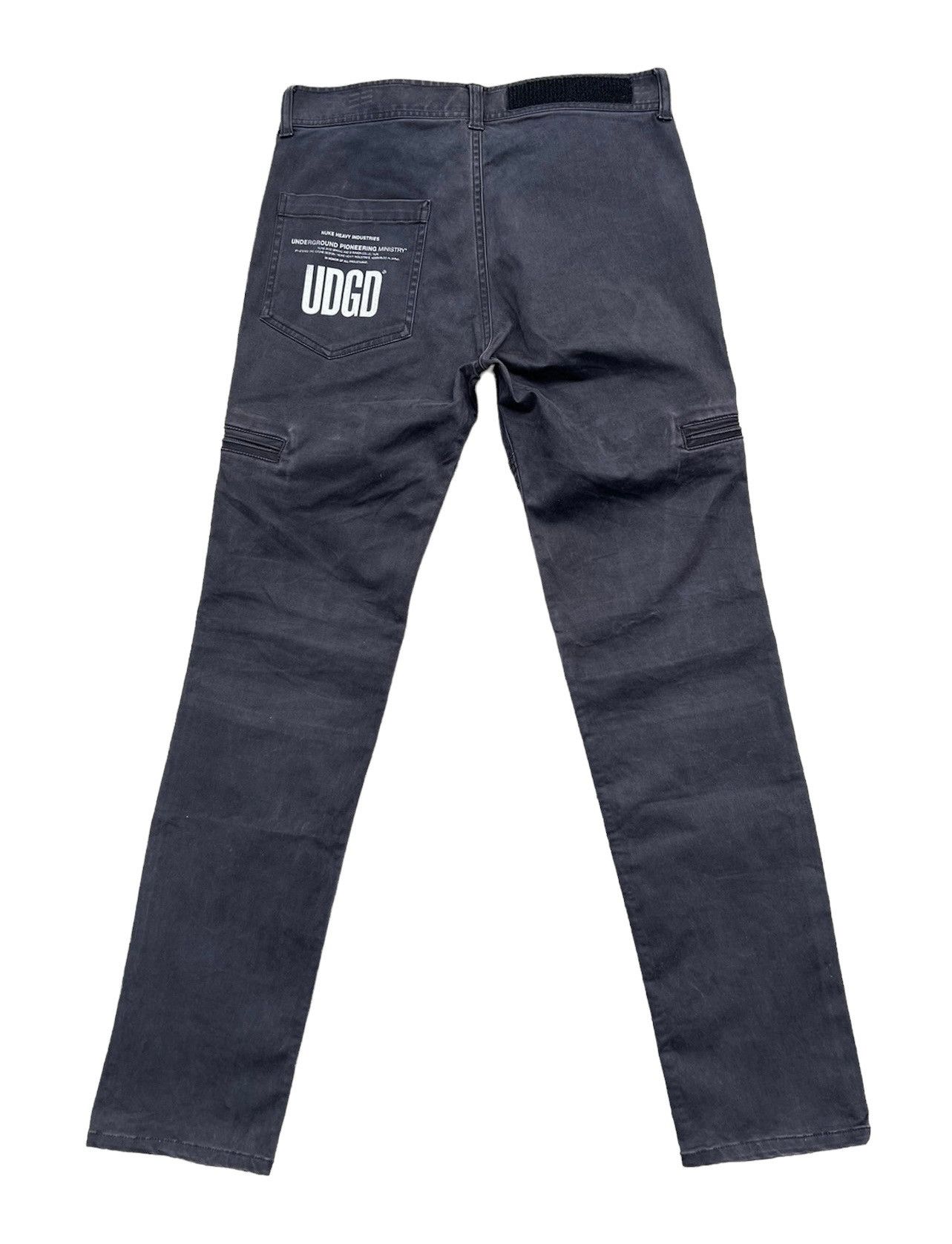 Japanese Brand VTG 2000s NUKE Pre Julius 7 Sun Fade Cargo Stretch Trouser Size US 30 / EU 46 - 2 Thumbnail