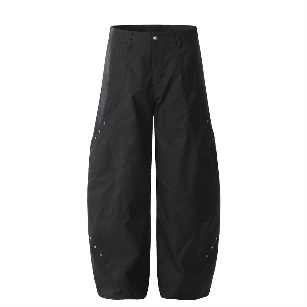 Japanese Brand × Vintage Men's loose simple street fashion rivet scimitar pants Size US 32 / EU 48 - 1 Thumbnail