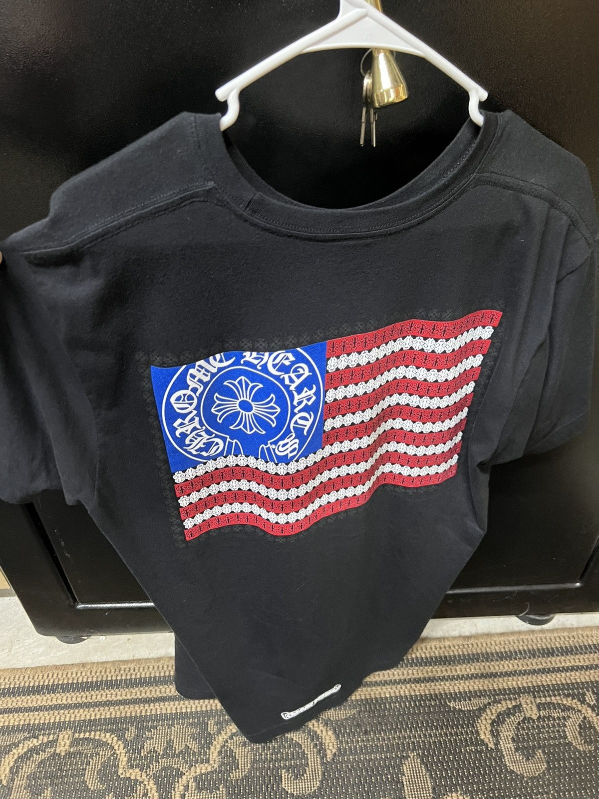 CHROME HEARTSクロムハーツAmerican Flag L/S Chrome Hearts American Flag L/S T-Shirt Black – NOBLEMARS