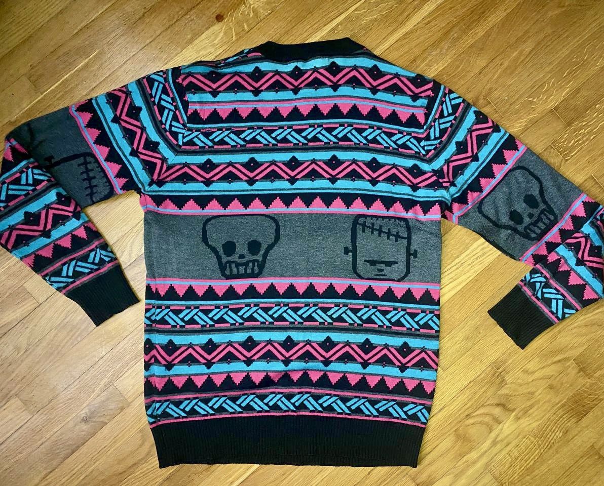 Frankie Morello Vintage Frankie Morello skull knit sweater Size US L / EU 52-54 / 3 - 2 Thumbnail