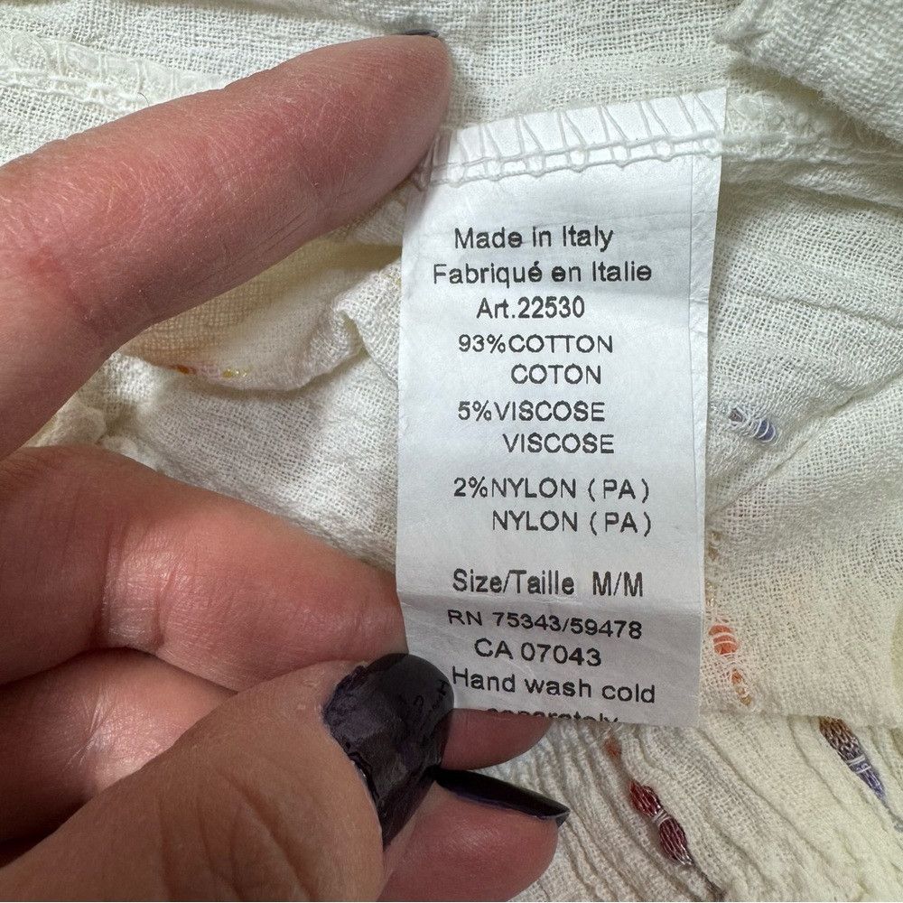 Other NWT New LAURA GOTTI Stitch Detail Ivory Jumpsuit Made In It Size 30" / US 8 / IT 44 - 7 Thumbnail