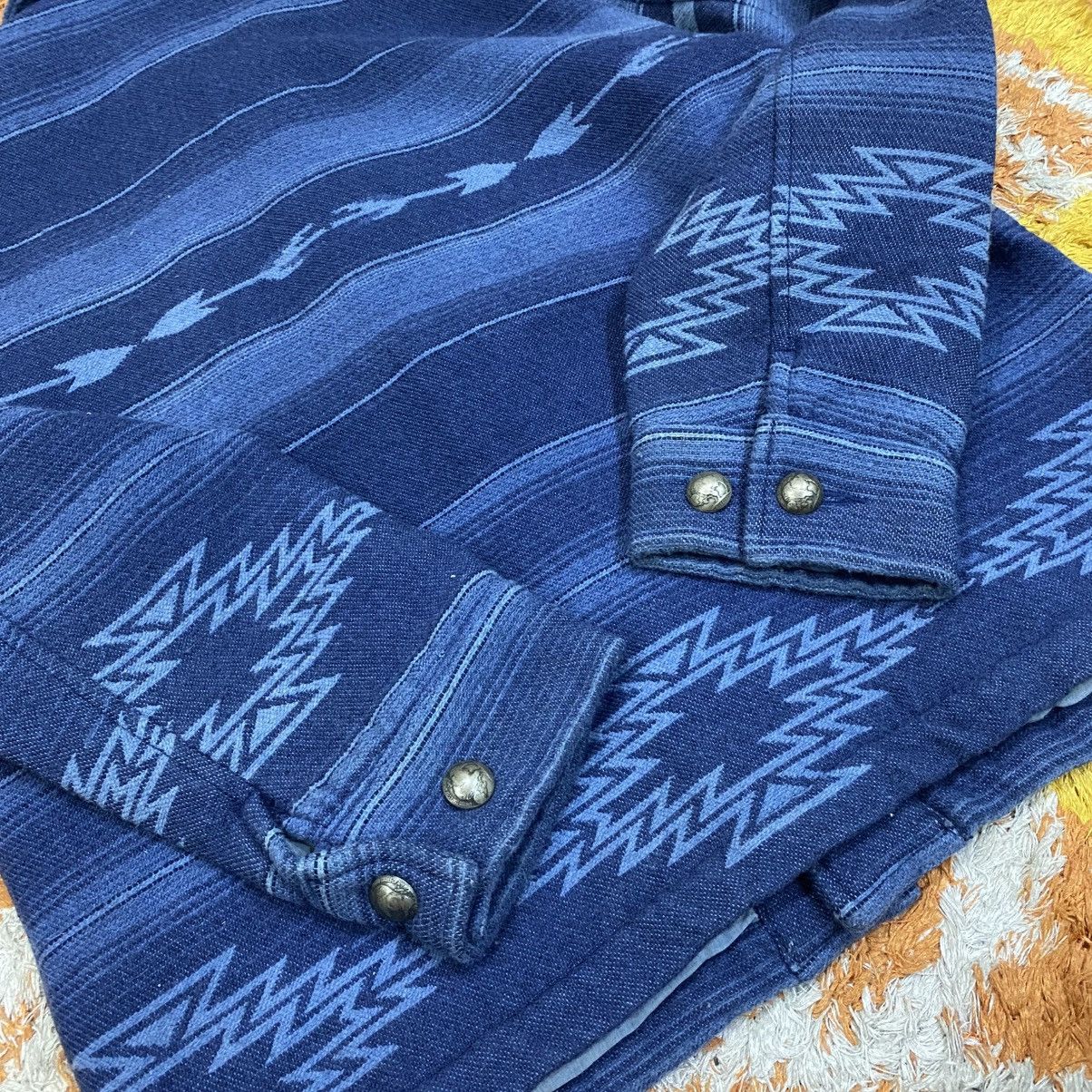 Remi Relief ✨Remi Relief wool indigo dye native pattern shawl collar Size US M / EU 48-50 / 2 - 6 Thumbnail