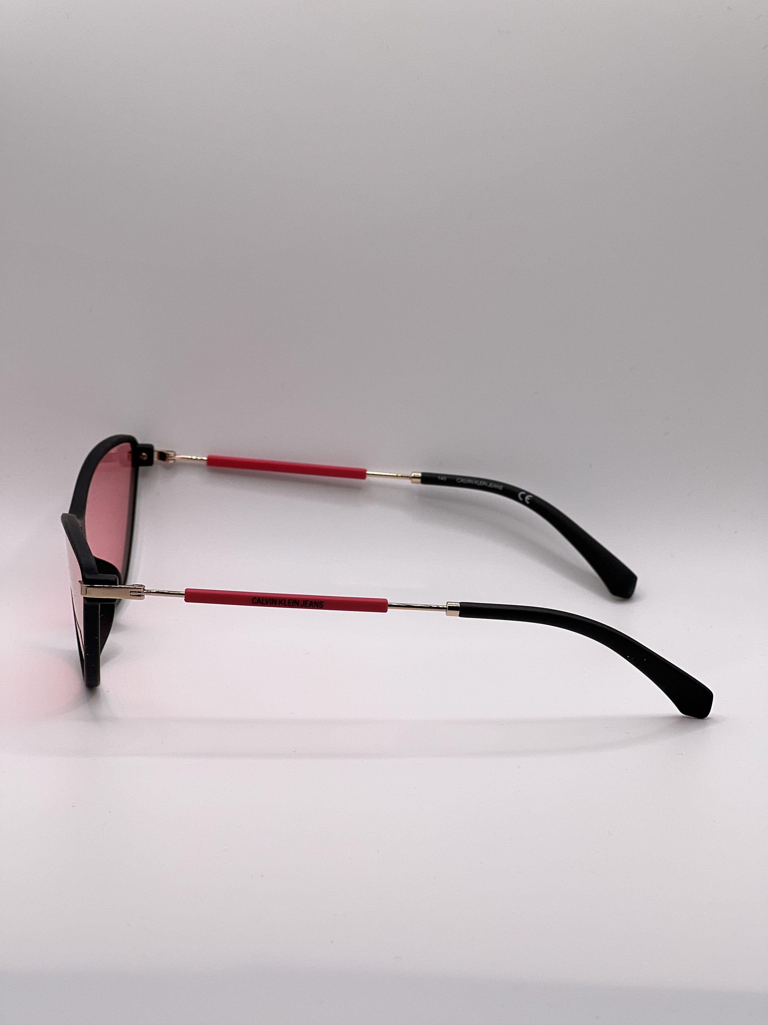 Calvin Klein Calvin Klein Jeans CKJ19702S Cat Eye Sunglasses Pink Lenses Size ONE SIZE - 5 Thumbnail