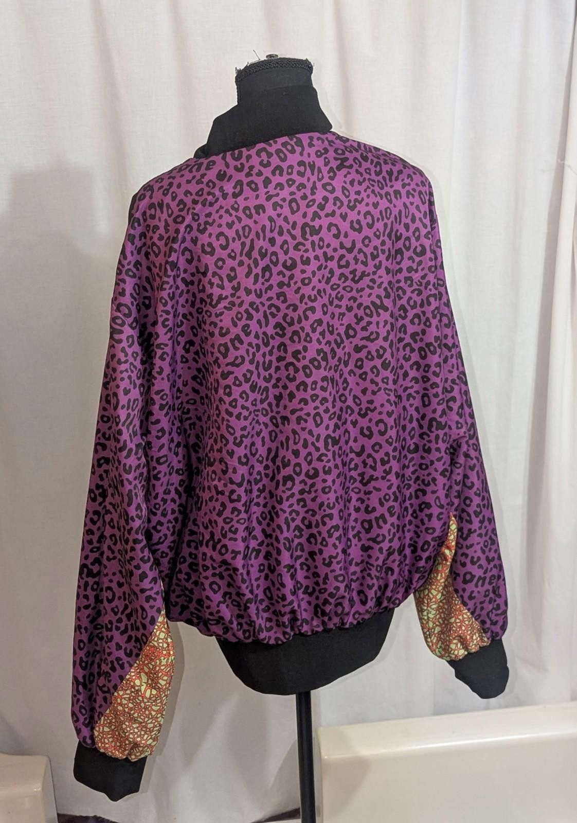 Designer Notone Y2K Cheetah Laliberte Bomber Jacket Streetwear 3X Size US XXL / EU 58 / 5 - 9 Thumbnail
