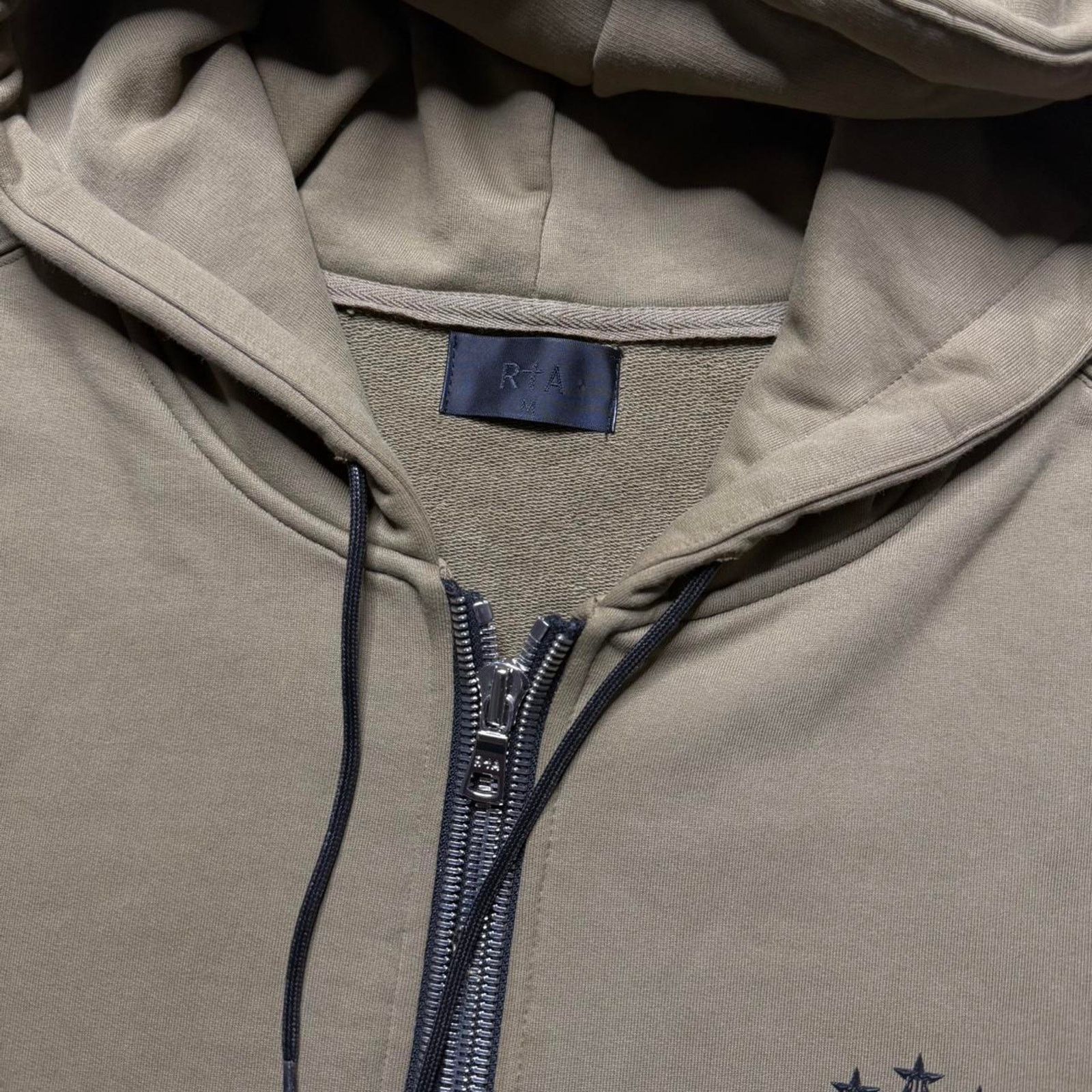 Rta RTA Floyd Full Zip Graphic Logo Hoodie Size Medium Green Size US M / EU 48-50 / 2 - 3 Thumbnail