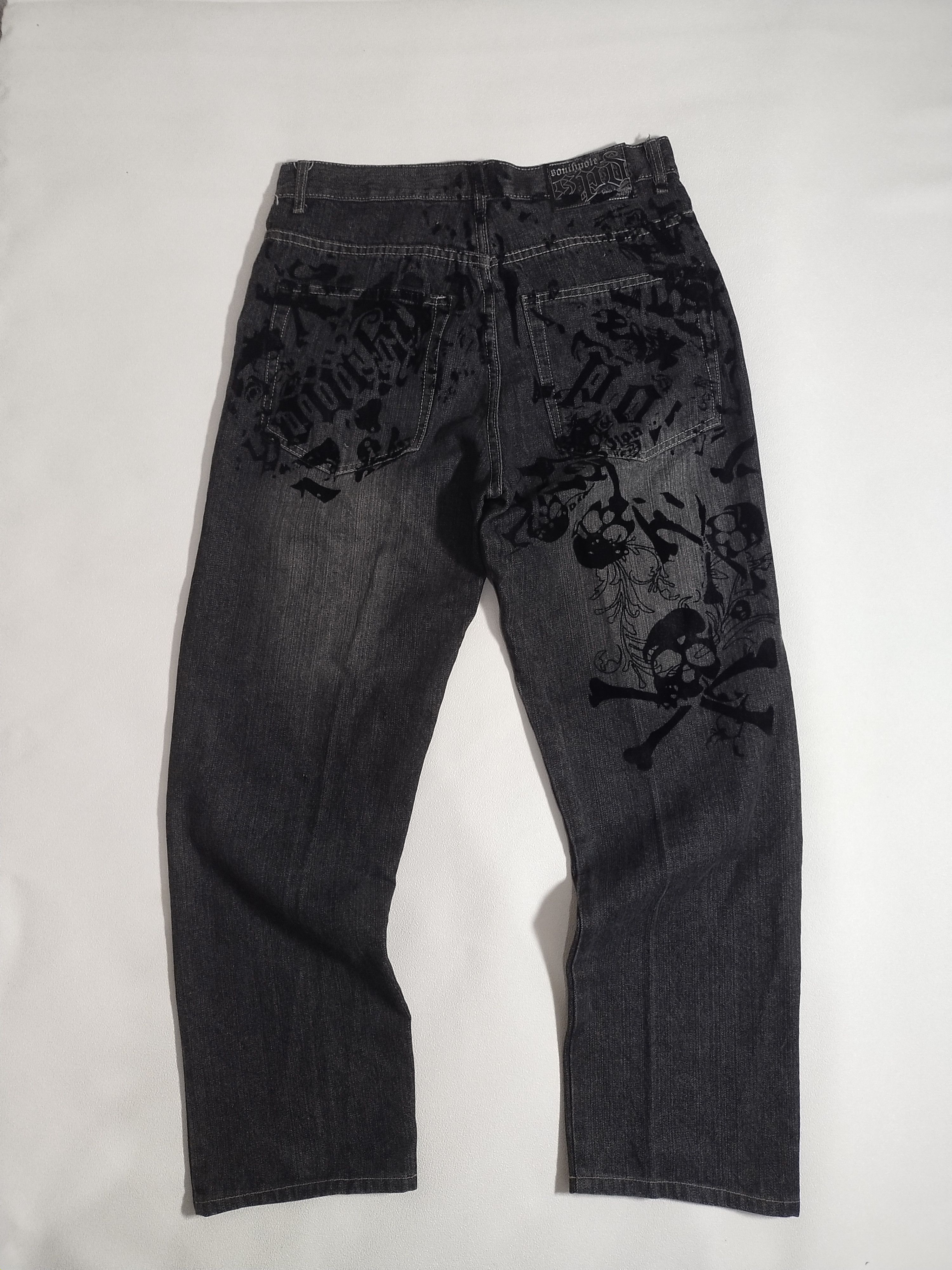 Southpole Very Rare Southpole Skull Graphic Denim Y2K Awesome Size US 34 / EU 50 - 1 Thumbnail