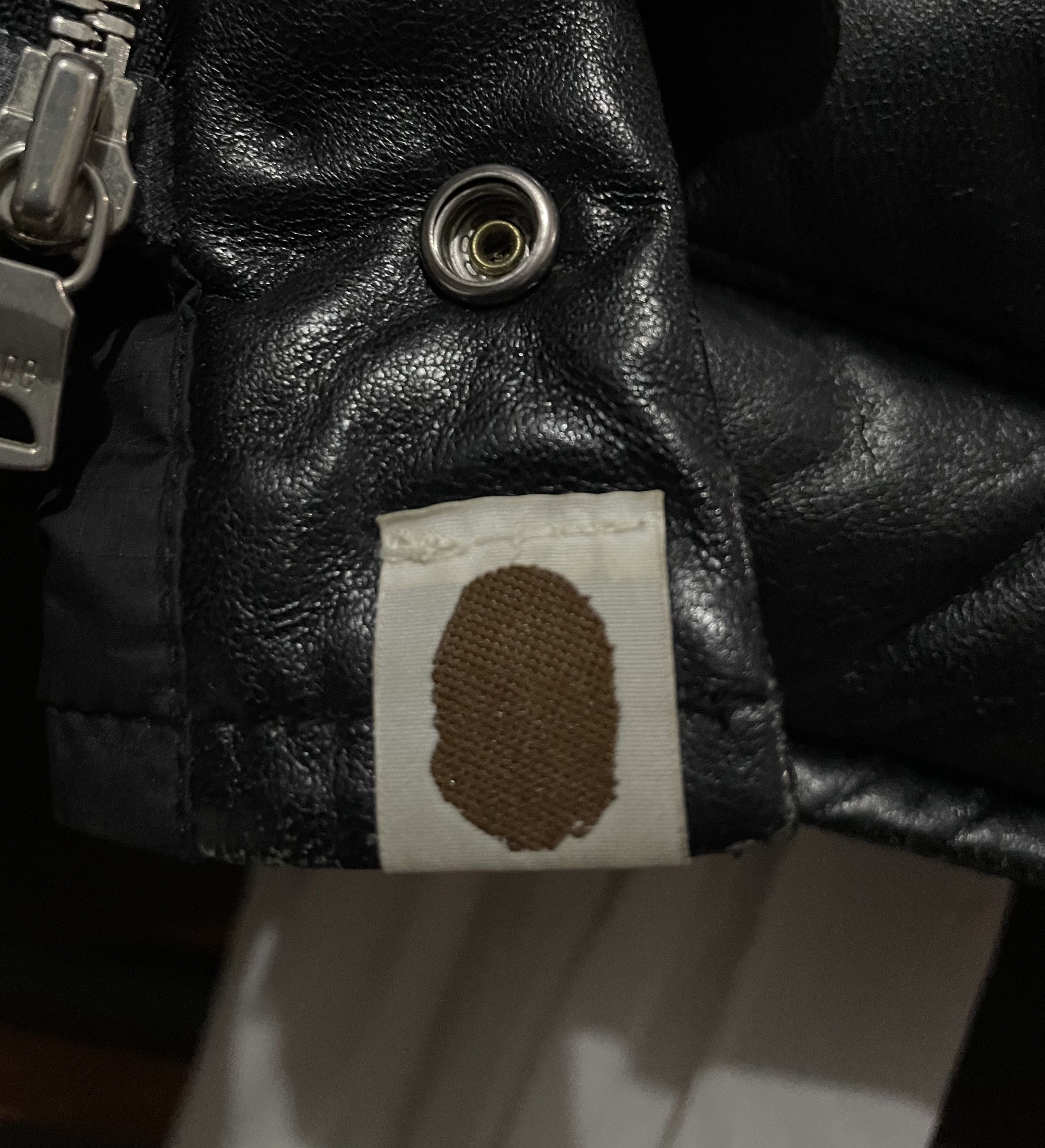 Bape 00’s Vintage Bape Sheepskin Leather Puffer Down Jacket Size US M / EU 48-50 / 2 - 21 Thumbnail