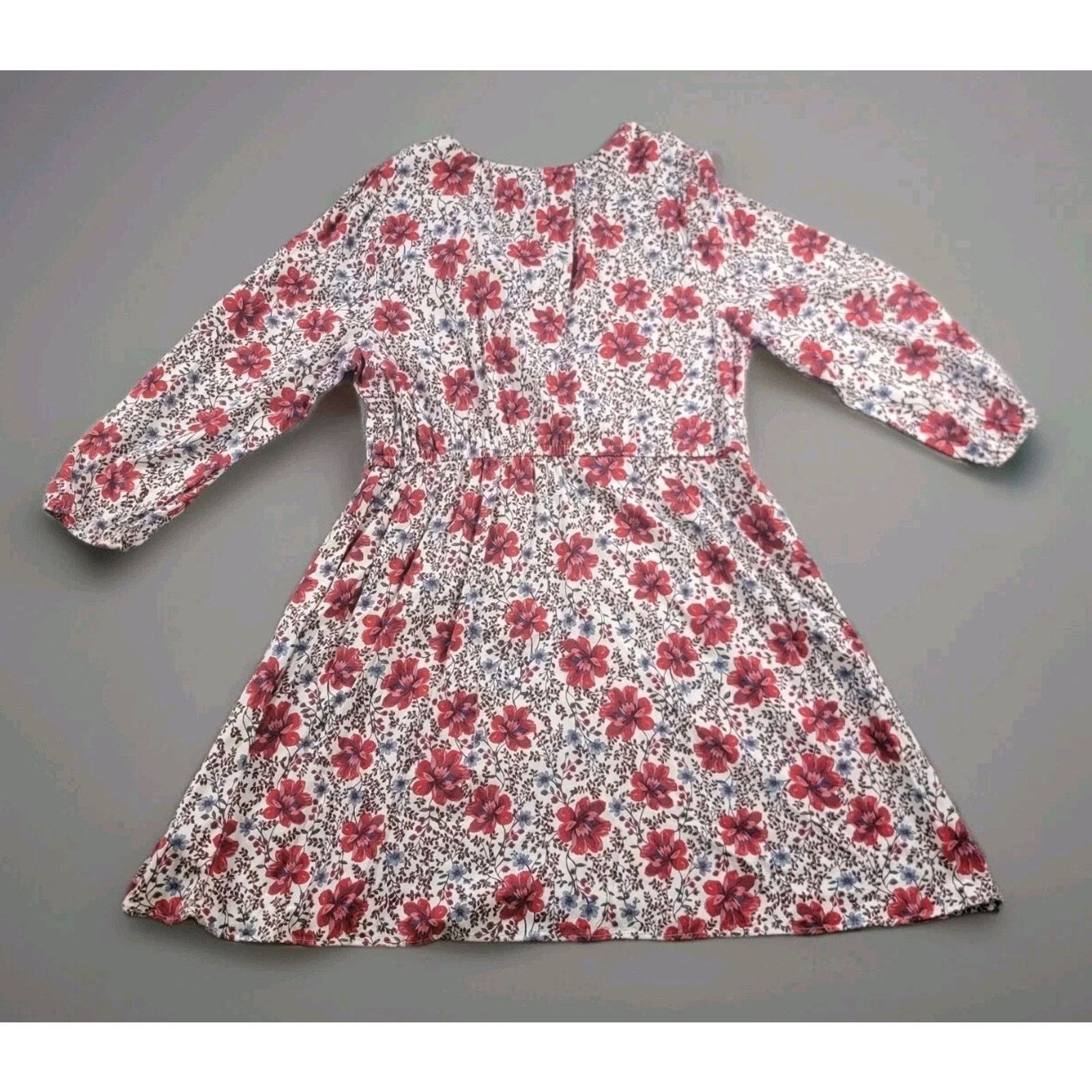 Old Navy Old Navy Waist-Defined Floral V-Neck Dress Long Sleeve Size XL / US 12-14 / IT 48-50 - 11 Thumbnail