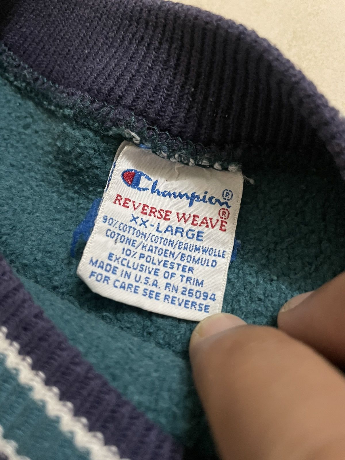 Champion Vintage 90s Champion Reverse Weave Sweatshirt Size US XXL / EU 58 / 5 - 4 Thumbnail
