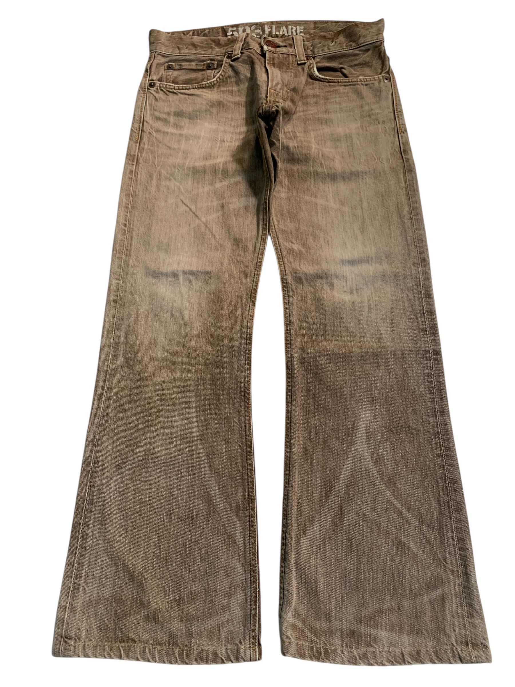 Edwin FLARE EDWIN 503 FADED & RUSTY PUNK DISTRESSED DENIM Size US 31 - 2 Thumbnail