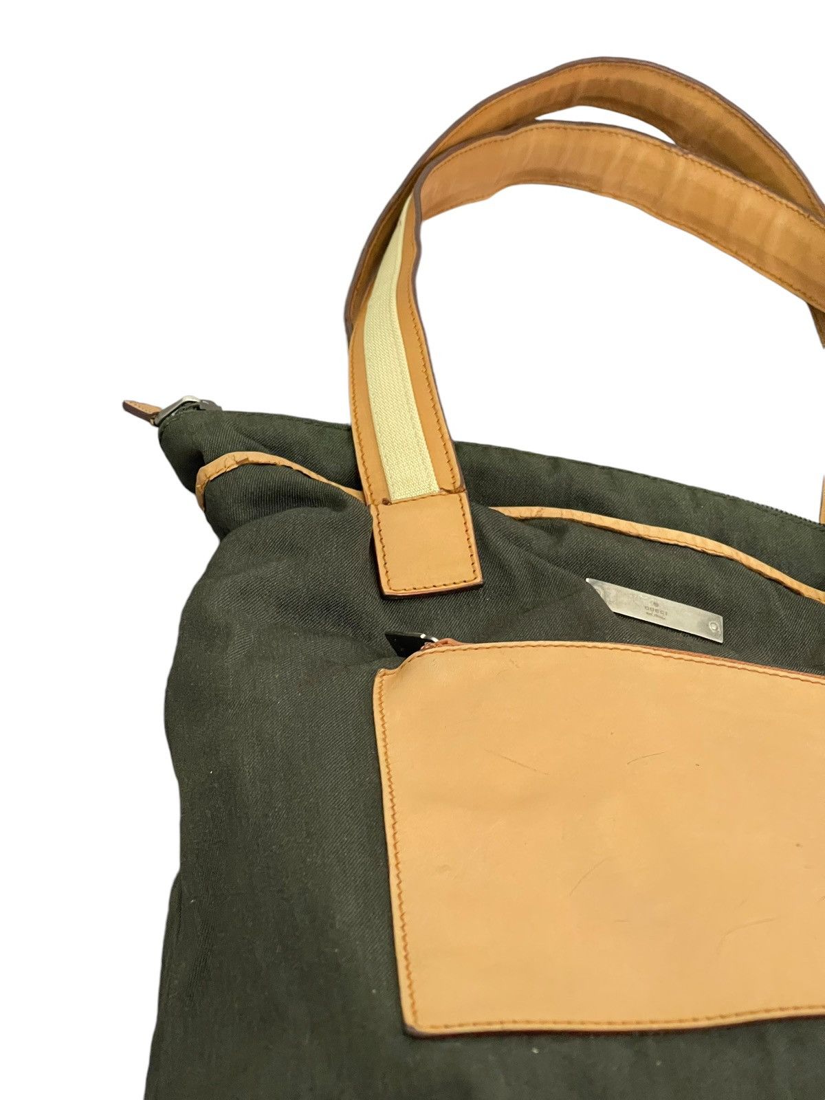 Gucci Leather Cotton Gucci Charlotte Cloth Tote Shoulder Bag 1🟩0 Size ONE SIZE - 11 Thumbnail
