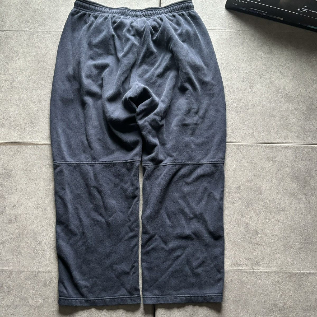 Adidas Y2k navy baggy adidas sweatpants Size US 34 / EU 50 - 6 Thumbnail