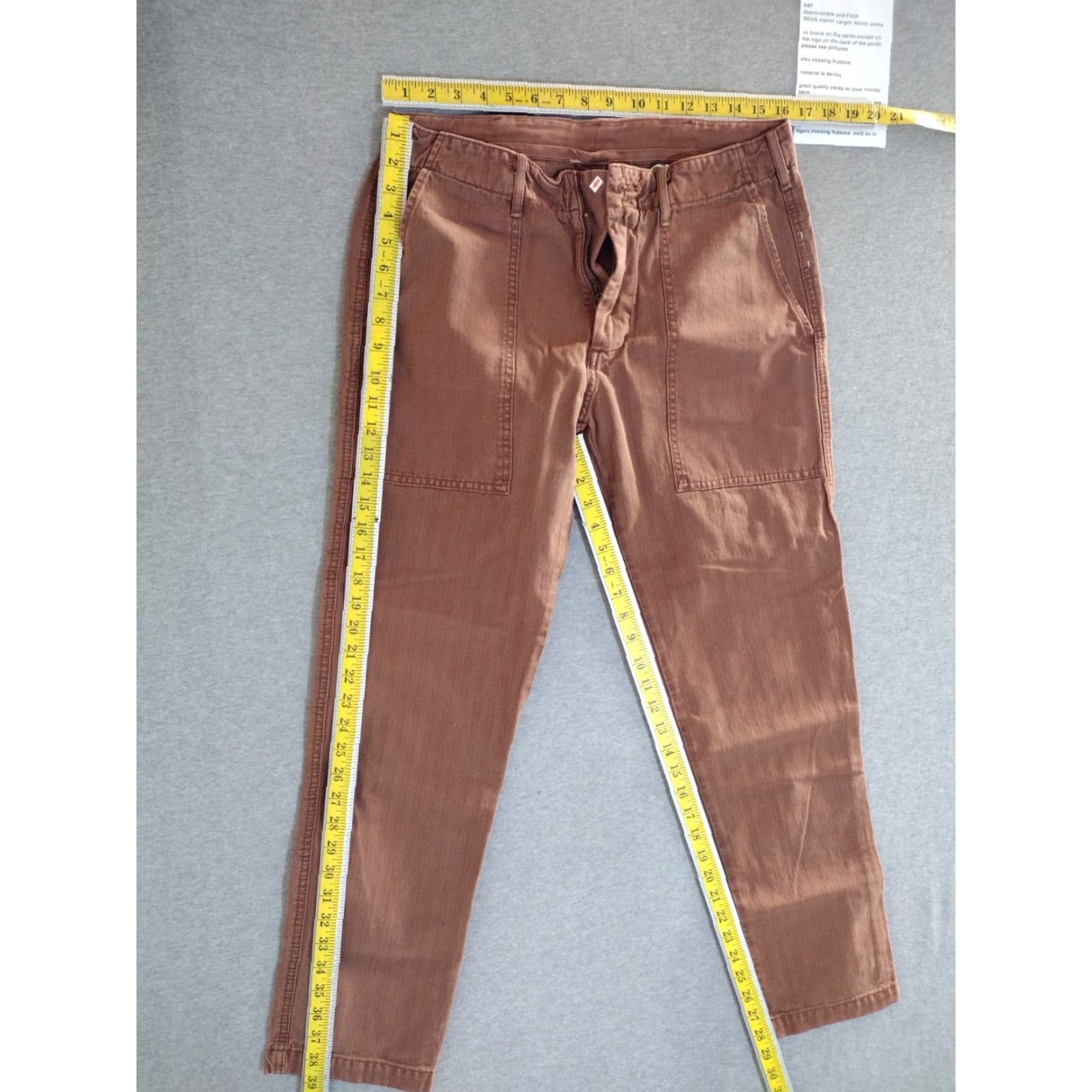 Abercrombie & Fitch Abercrombie & Fitch Cargo Pants Men Rose 32 Modern Cargo Size US 32 / EU 48 - 4 Thumbnail