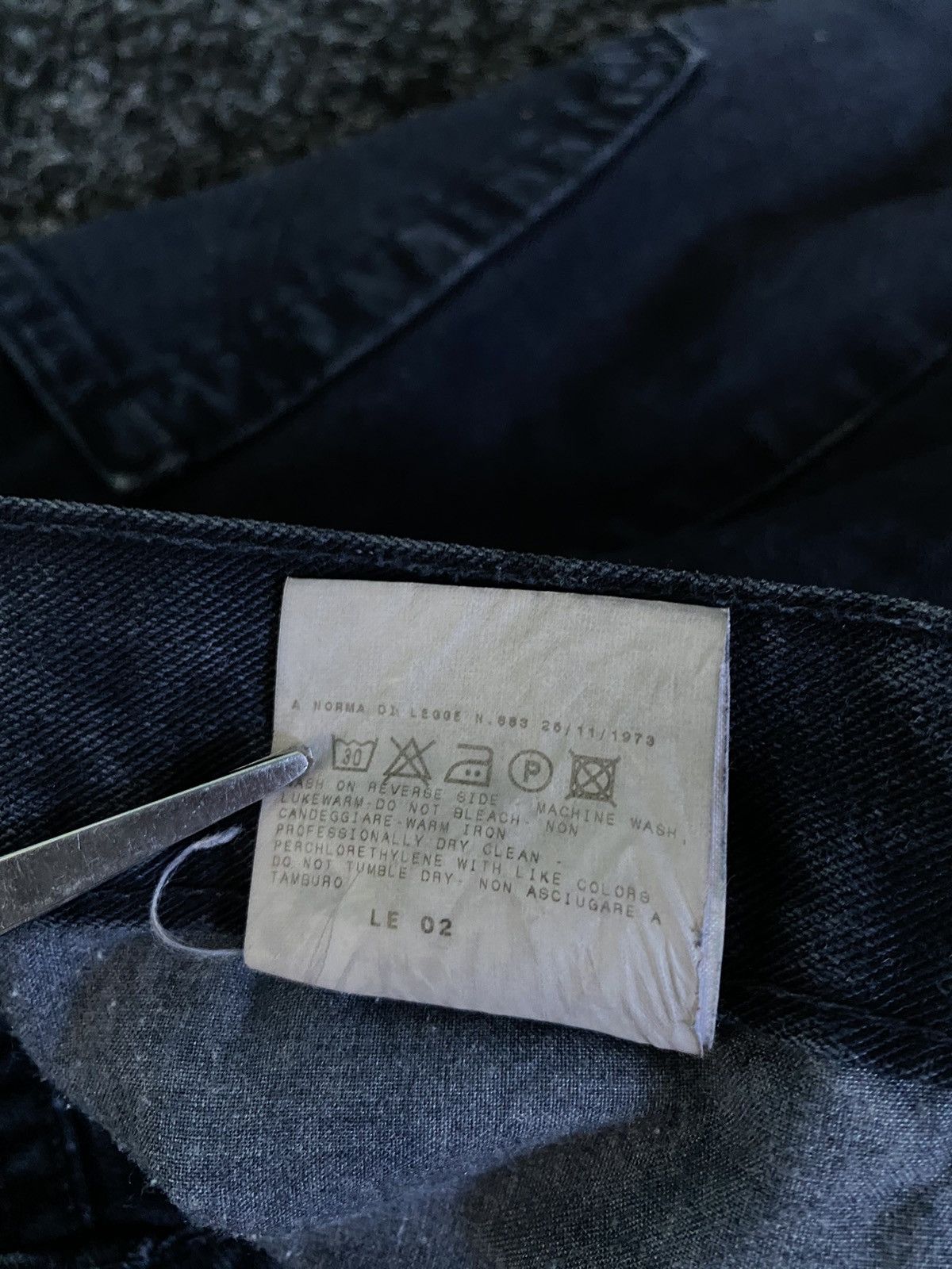 Dolce & Gabbana Dolce & Gabbana Double BIG LOGO Faded Black Denim Pants Size US 37 - 16 Thumbnail