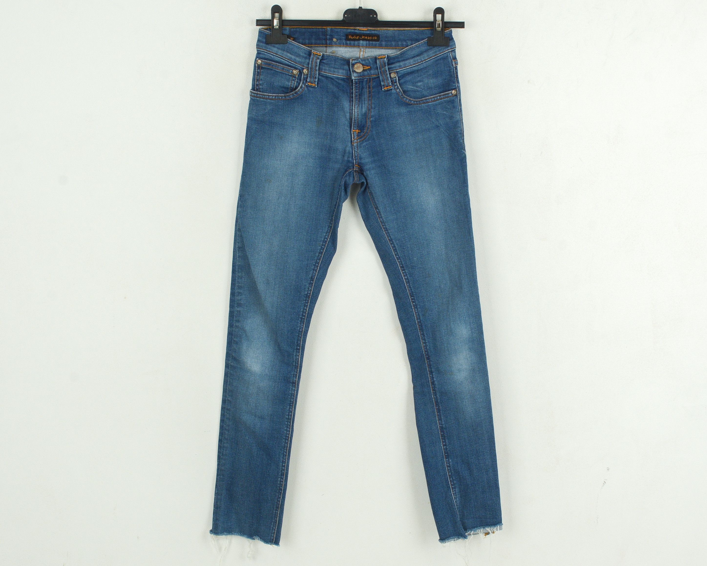 Nudie Jeans Women W25 L32 Skinny Low Rise Slim Pants Stretch Trousers Size 25" / US 0 / IT 36 - 1 Thumbnail