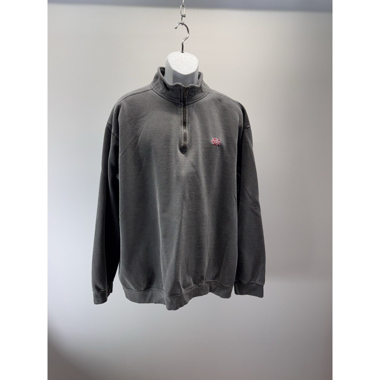 Other Mississippi State 1/4 Zip MSU Gray Men’s XL see Stain Pic Size US XL / EU 56 / 4 - 1 Thumbnail