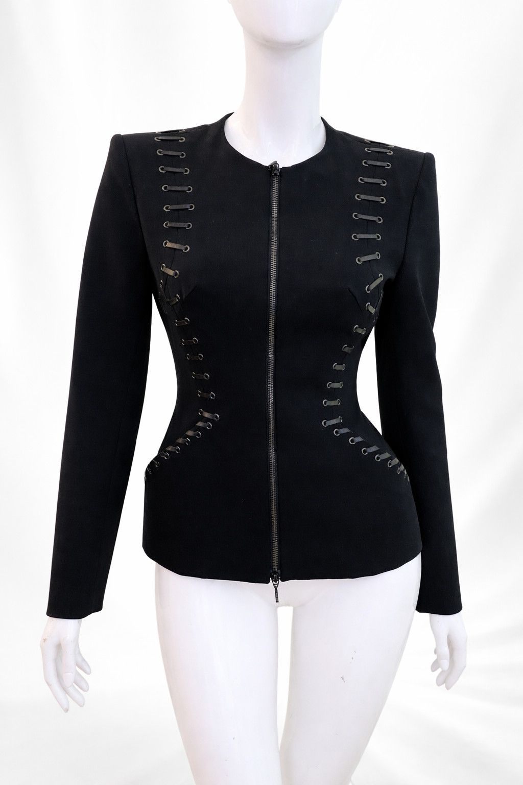 plein sud Plein Sud Corset Lace up Jacket – Archive Bondage Sculptural Size M / US 6-8 / IT 42-44 - 1 Thumbnail