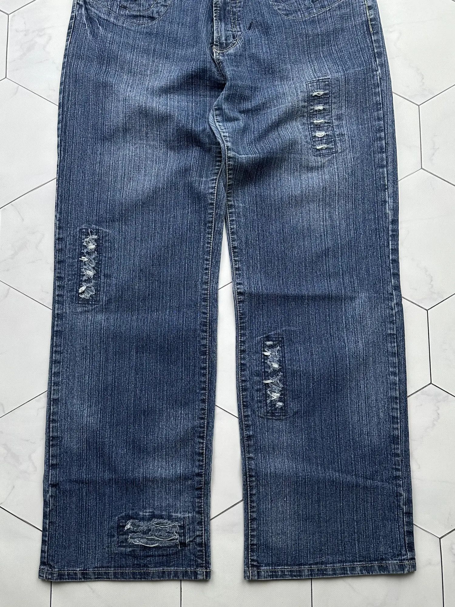 Japanese Brand Vintage Wide Jeans (B472)E2 Size US 32 / EU 48 - 3 Thumbnail