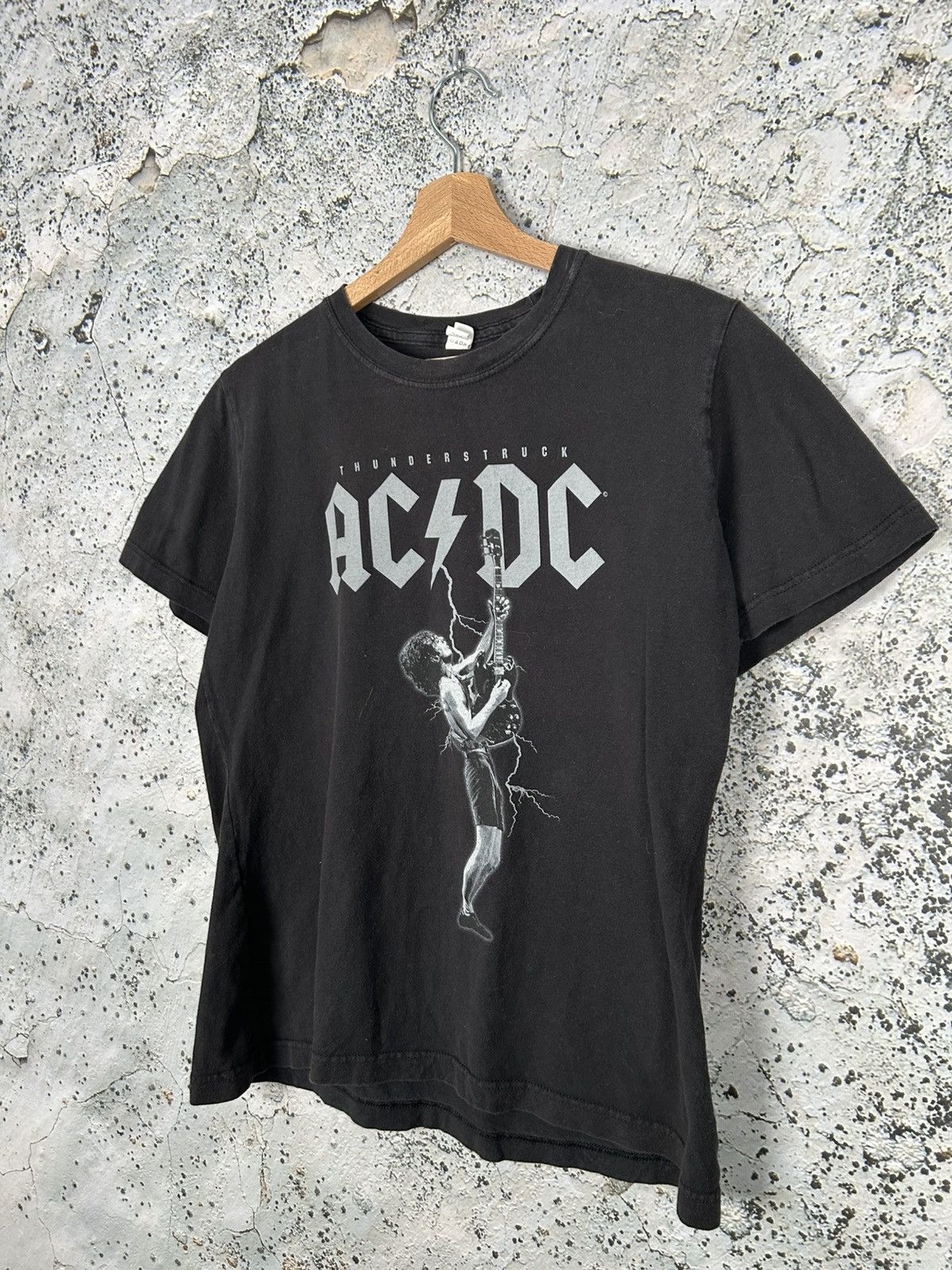 Band Tees × Vintage Vintage AC DC Thunderstruck Rock Band Tee Metal Size US S / EU 44-46 / 1 - 2 Thumbnail