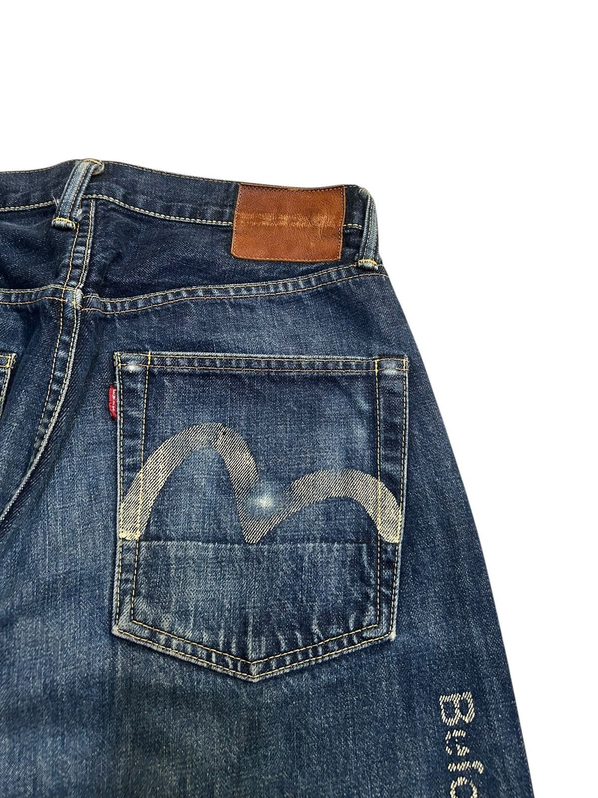 Japanese Brand × Kapital × Vintage Vintage EVISU SELVEDGE MADE IN JAPAN Denim Jeans Size US 30 / EU 46 - 7 Thumbnail