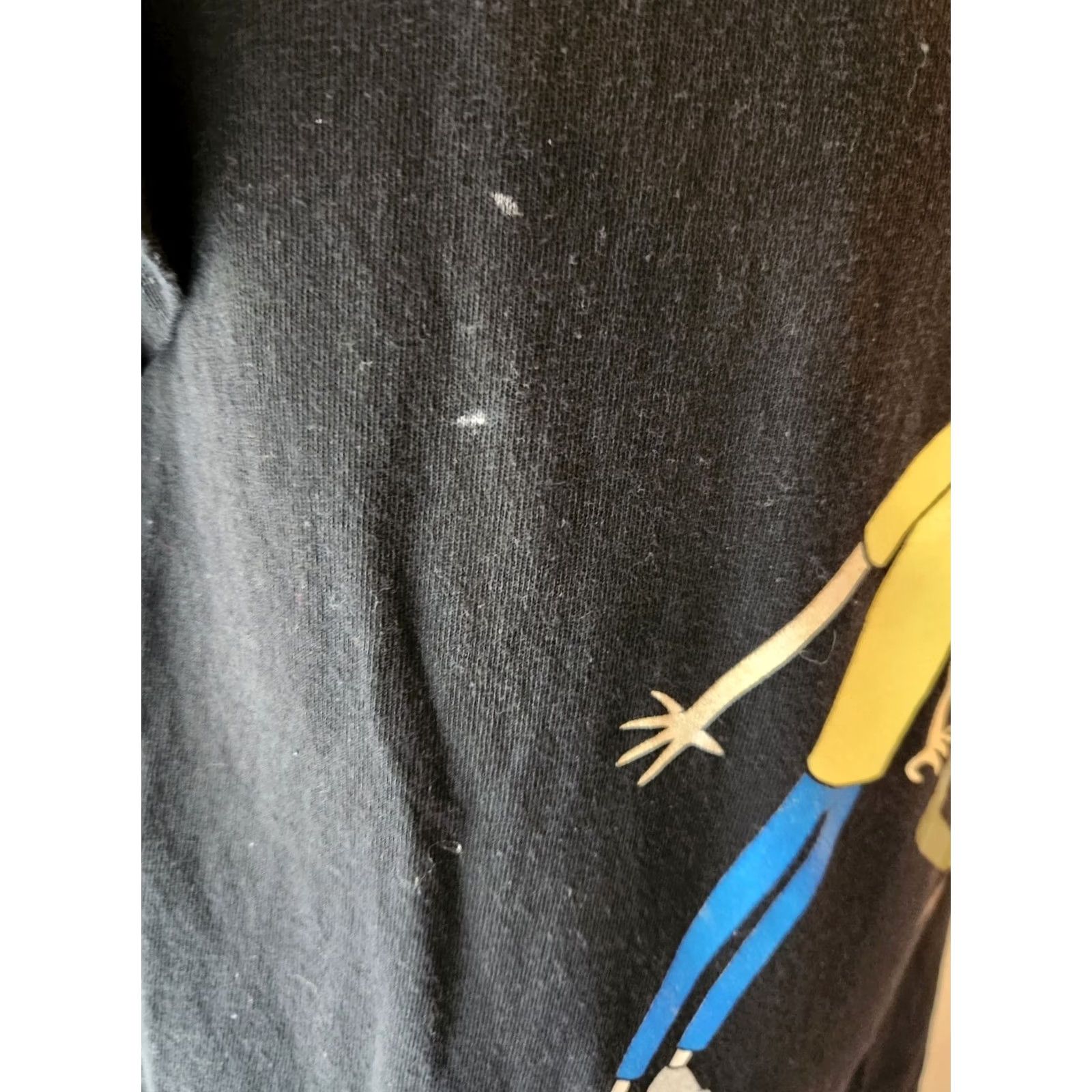 Ripple Junction Rick & Morty Big Eyes Cartoon Adult Swim Tee Black Cotton Graphic Print Large Mens Size US L / EU 52-54 / 3 - 2 Thumbnail