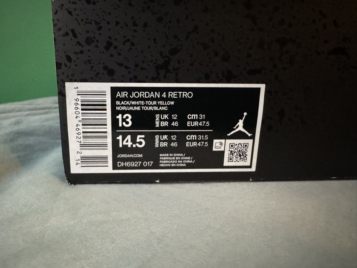 Jordan Brand Jordan 4 Thunder 2023 Size US 13 / EU 46 - 7 Thumbnail