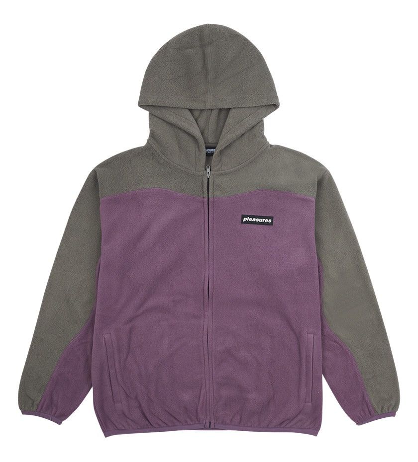 image of Pleasures Whiskey Zip Hoodie (Mauve), Men's (Size Small)