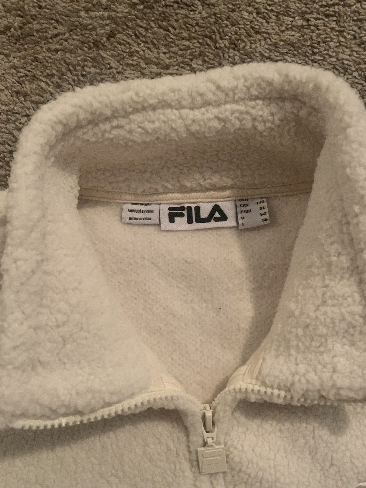 Fila Fila Mid-weight Sherpa Jacket White Size US L / EU 52-54 / 3 - 5 Thumbnail