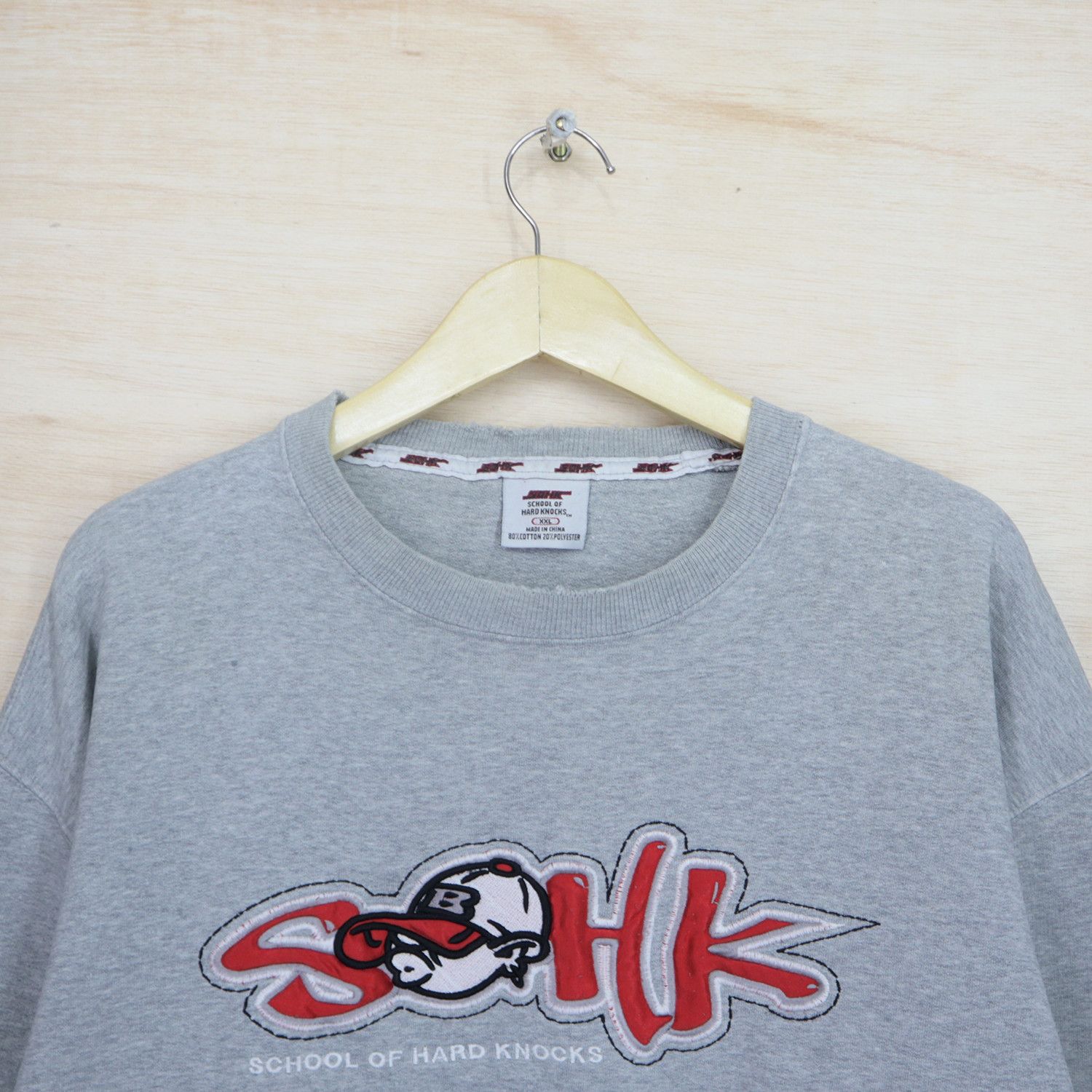 Vintage SOHK School Of Hard Knock Big Logo Sweater Sweatshirt Grailed