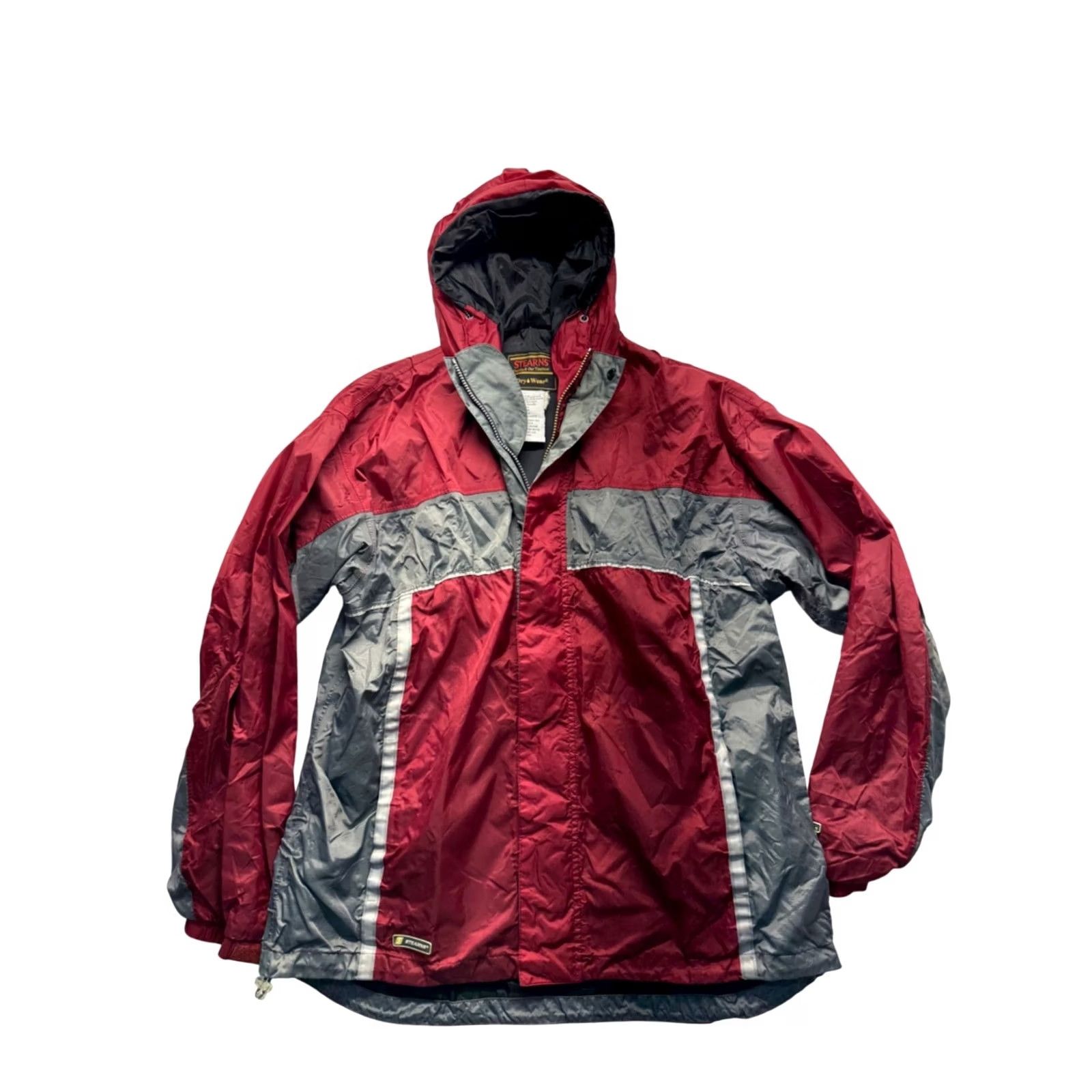 Vintage Stearns DryWear Waterproof Breathable Jacket L Unisex Adults Red Nylon With Hood 9434 Size US L / EU 52-54 / 3 - 2 Thumbnail