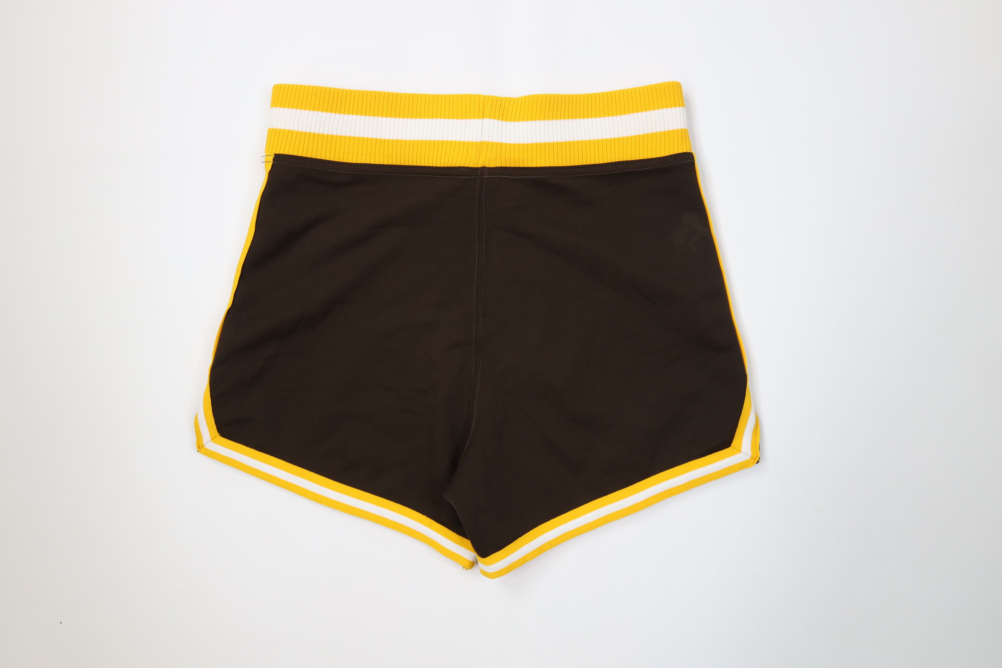 Vintage Vintage 70s Streetwear Knit Basketball Shorts Brown USA Size US 36 / EU 52 - 7 Thumbnail