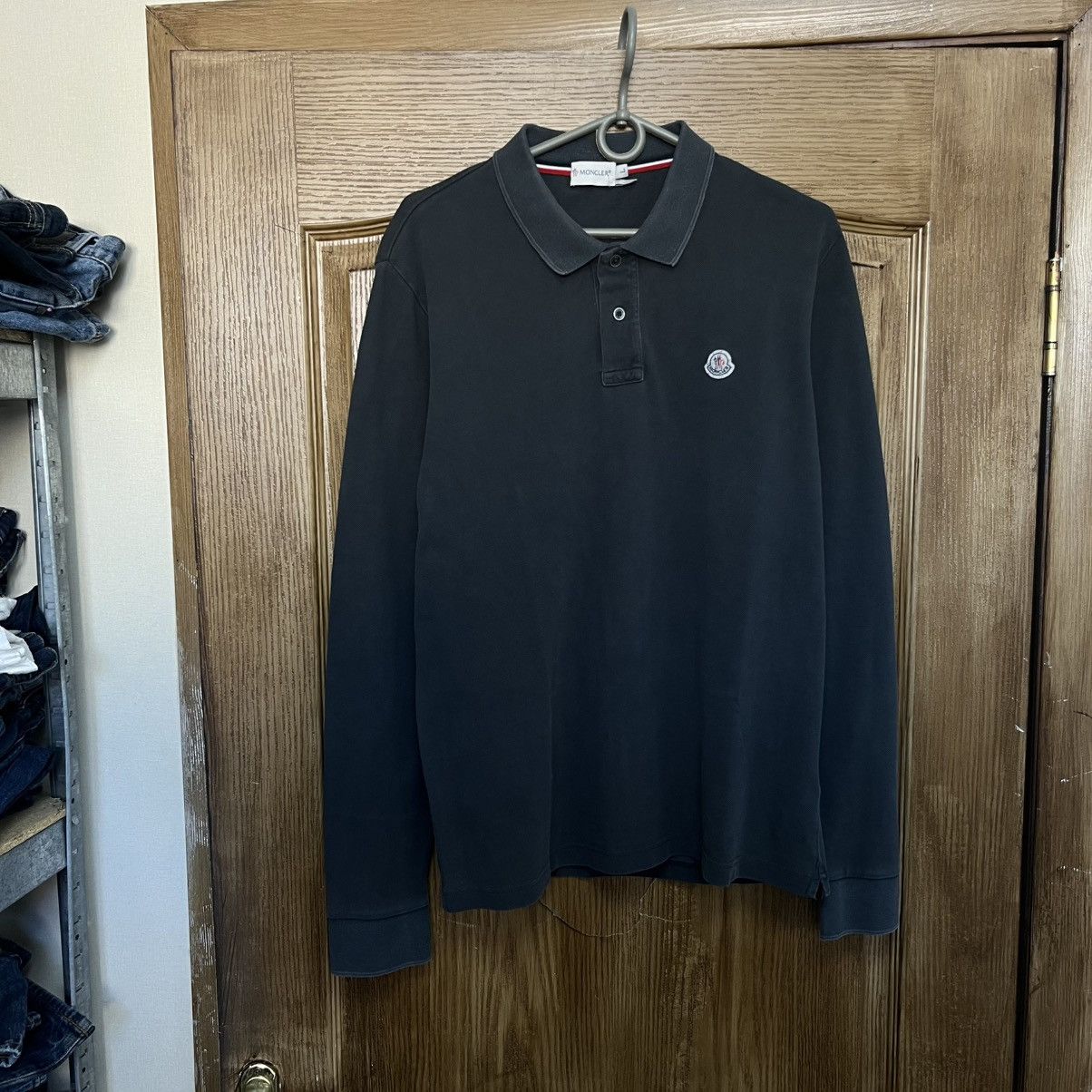 Moncler Moncler Polo Long Sleeve Size US L / EU 52-54 / 3 - 1 Thumbnail