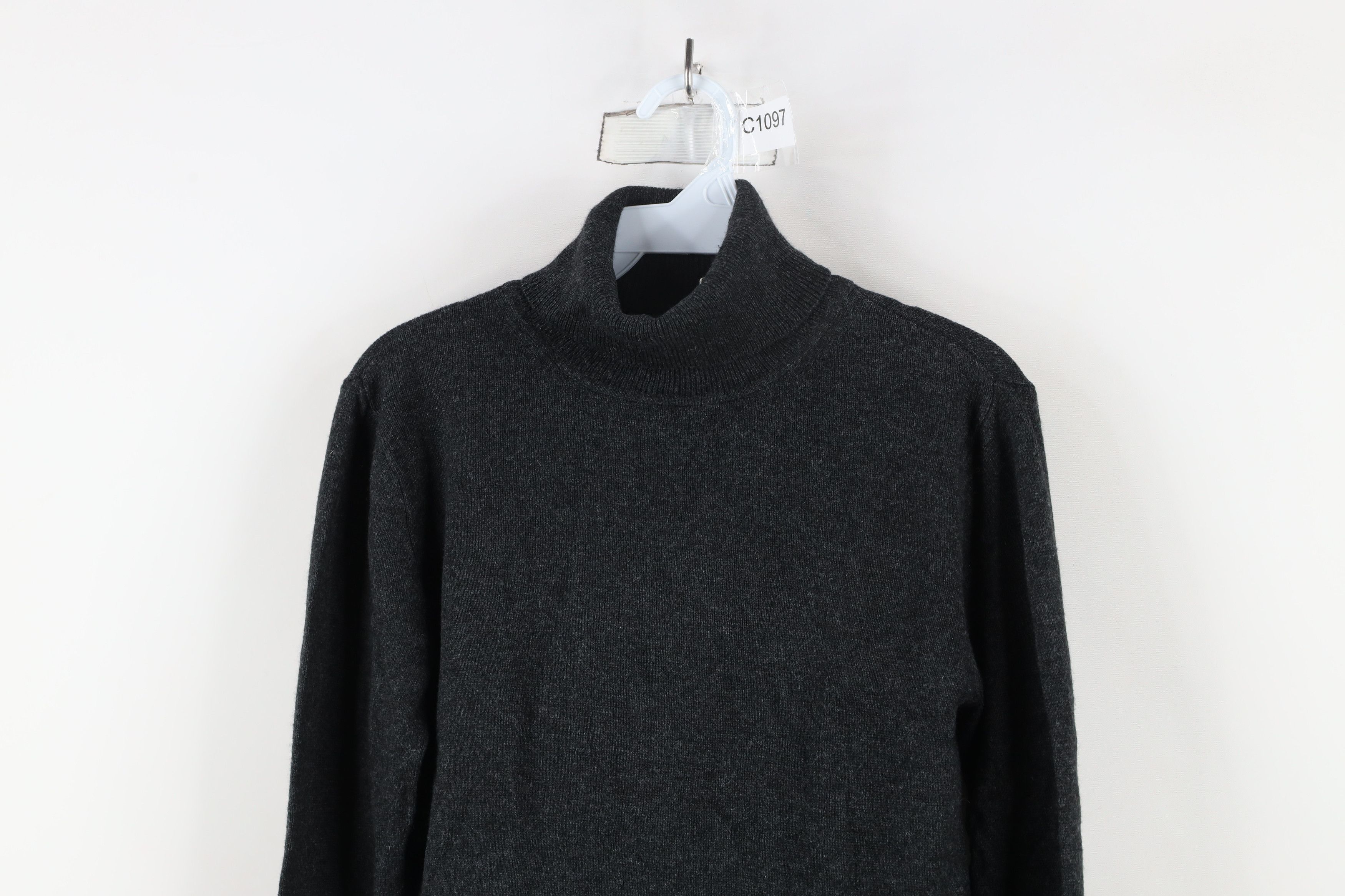 Vintage Vintage 90s Streetwear Silk Cashmere Knit Turtleneck Sweater Size M / US 6-8 / IT 42-44 - 2 Thumbnail