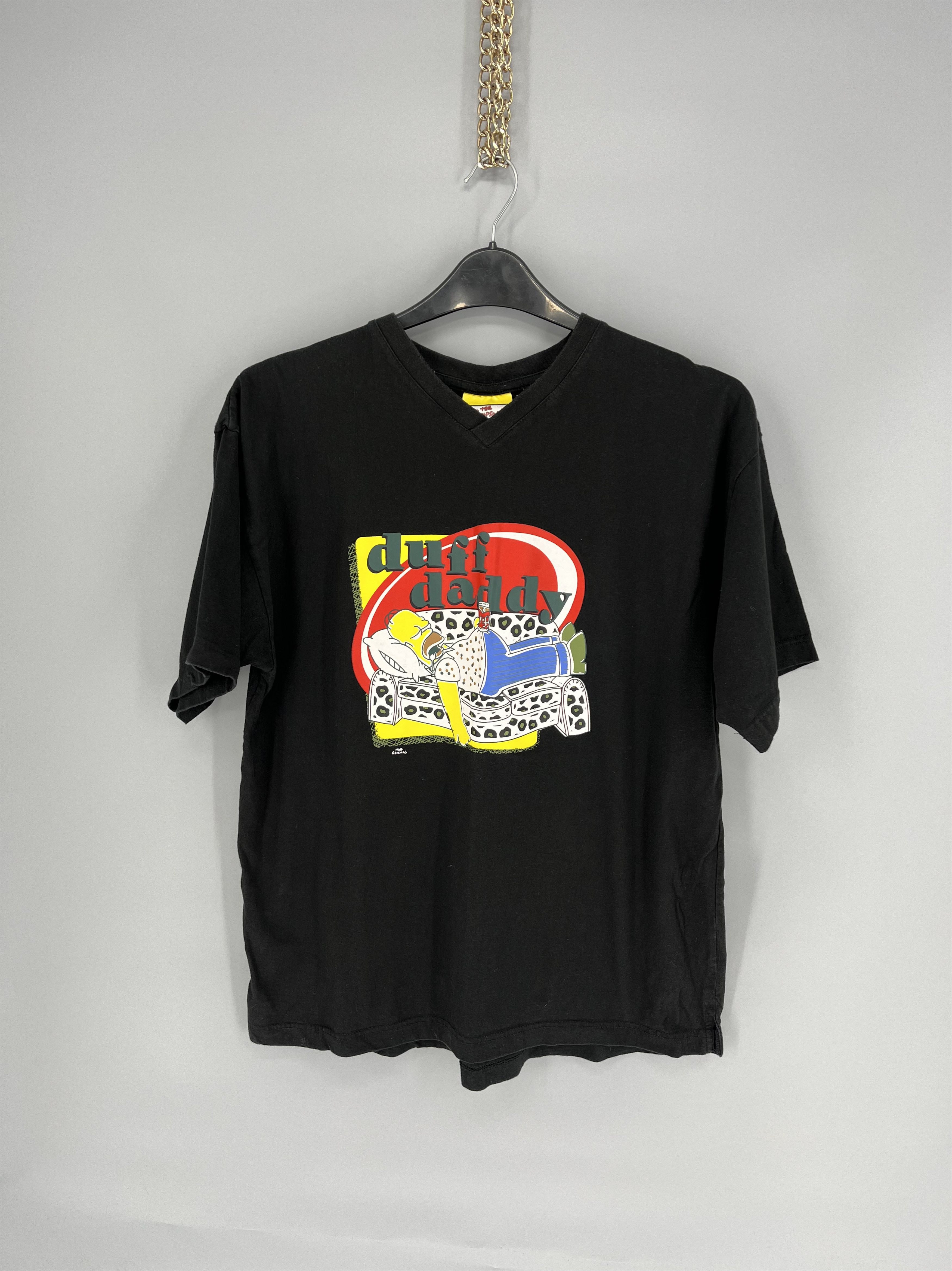 Other Vintage Y2K The Simpsons Duff Daddy Graphic T-Shirt Size US L / EU 52-54 / 3 - 1 Thumbnail