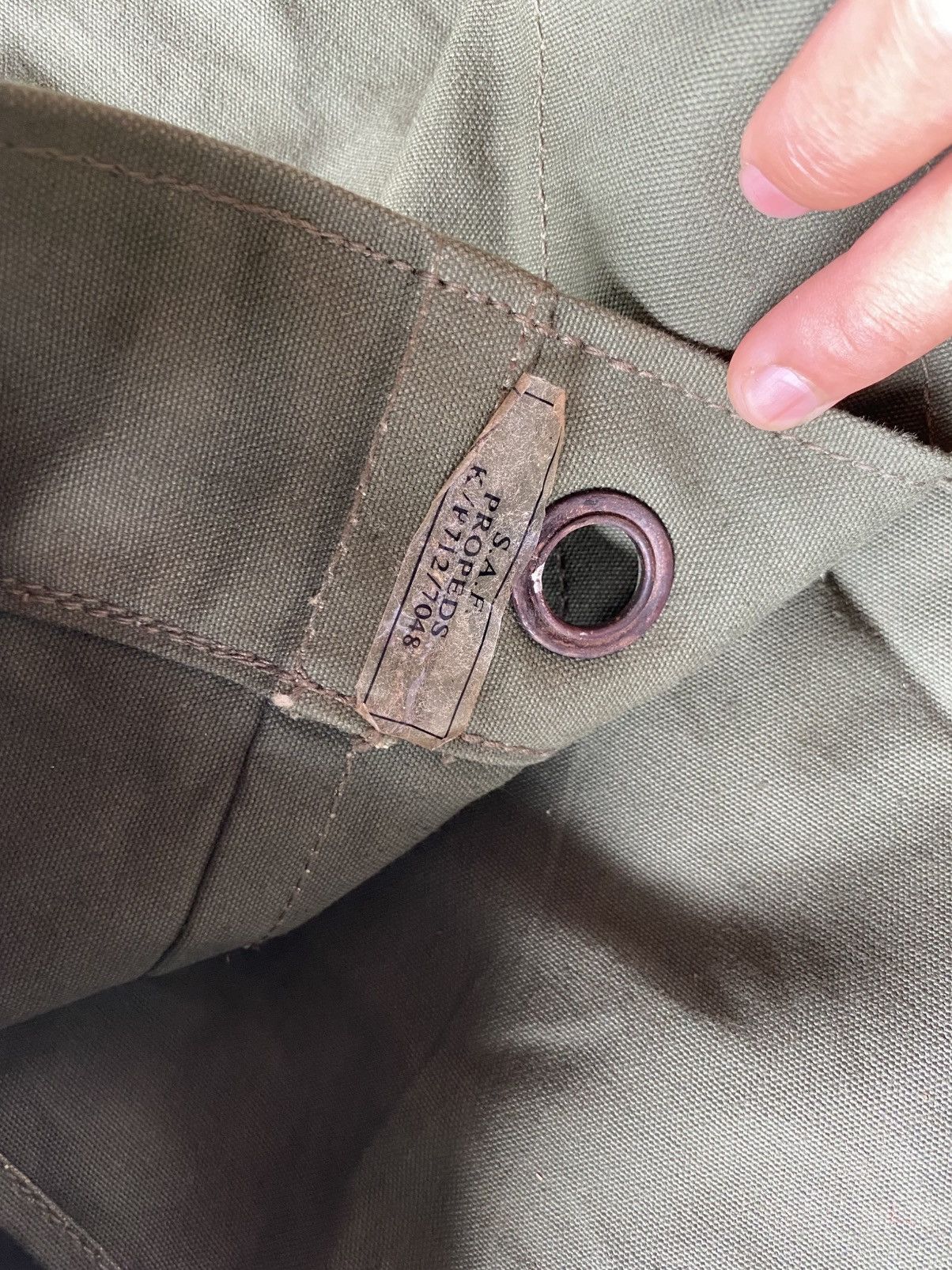 Vintage Vintage SAF Military Duffel Bag Olive Size ONE SIZE - 7 Thumbnail