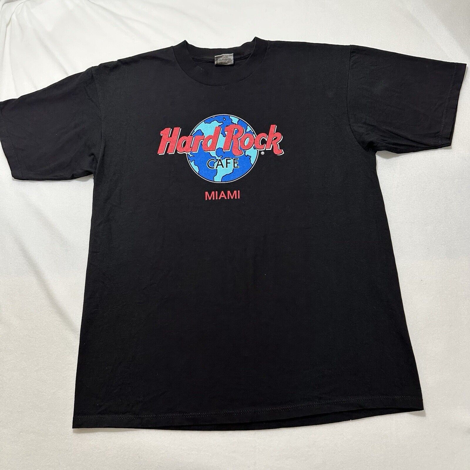 Hard Rock Cafe Vintage Hard Rock Cafe Miami Large Black Graphic T Shirt Size US L / EU 52-54 / 3 - 1 Thumbnail