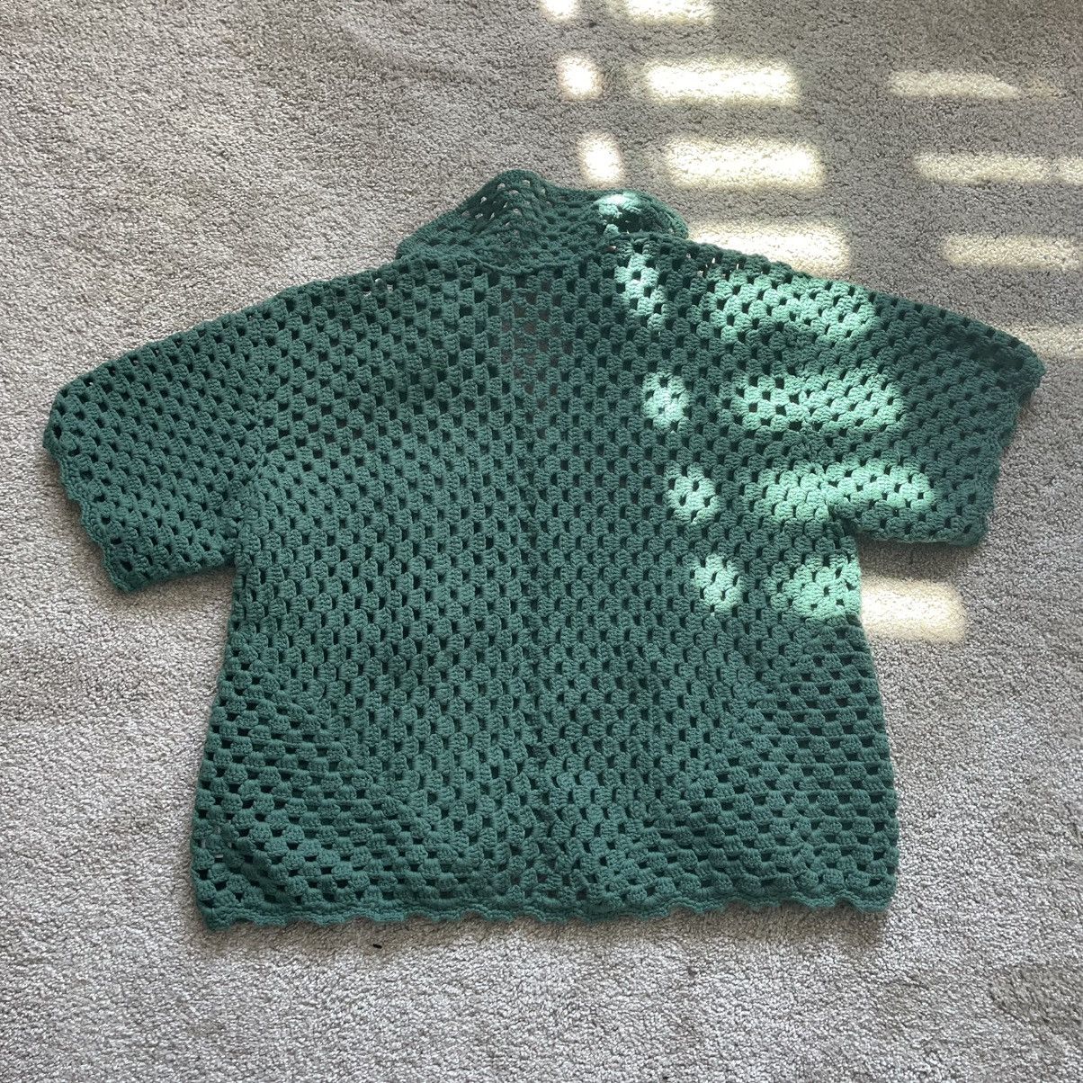 No Maintenance Green Crochet Shirt Size US S / EU 44-46 / 1 - 2 Thumbnail