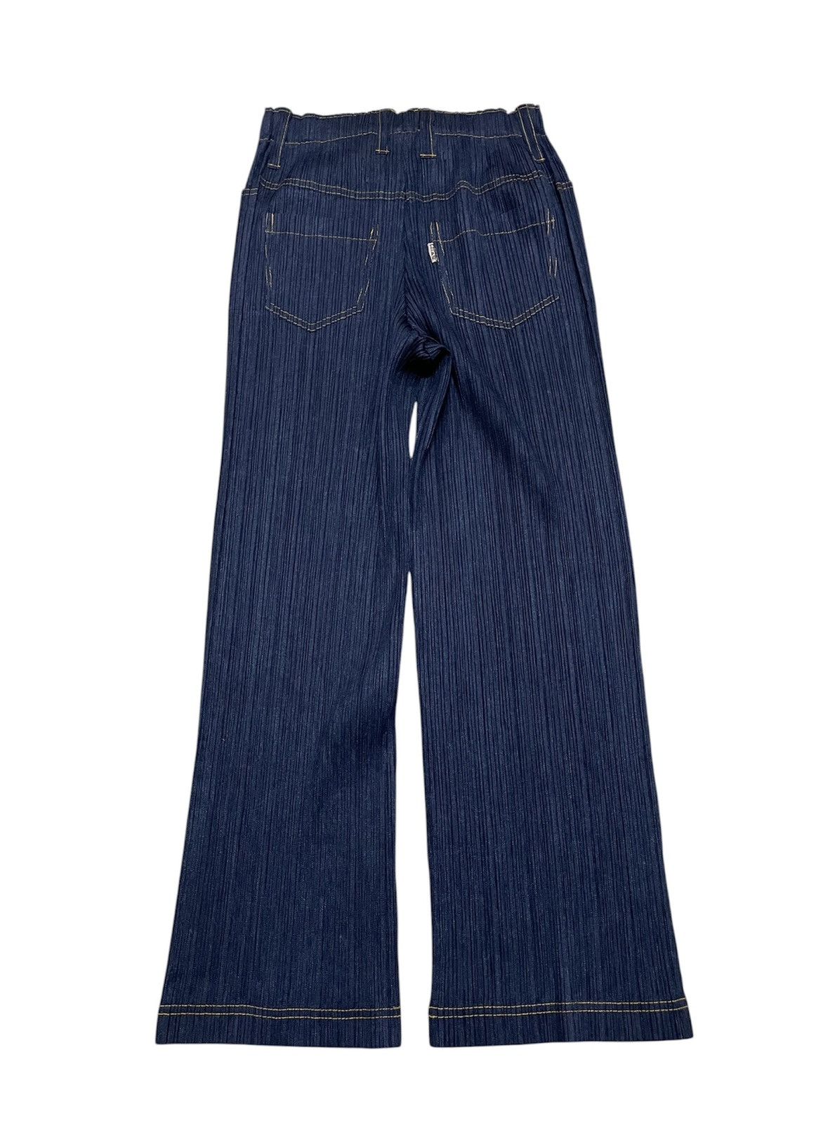 Pleats Please Issey Miyake Pleats Please Denim Transfer Trompe L'oeil Pants Size 34" / US 12 / IT 48 - 6 Thumbnail