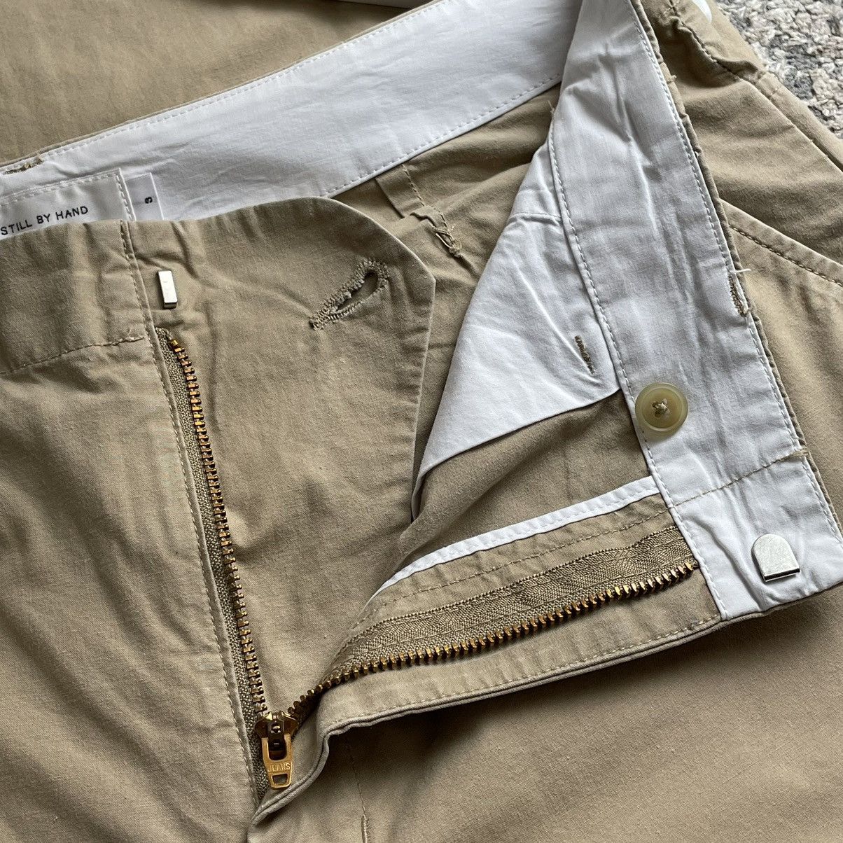 Japanese Brand × STILL BY HAND STILL BY HAND Japan Made Beige Chino Pants / Sz 3 Size US 34 / EU 50 - 14 Thumbnail