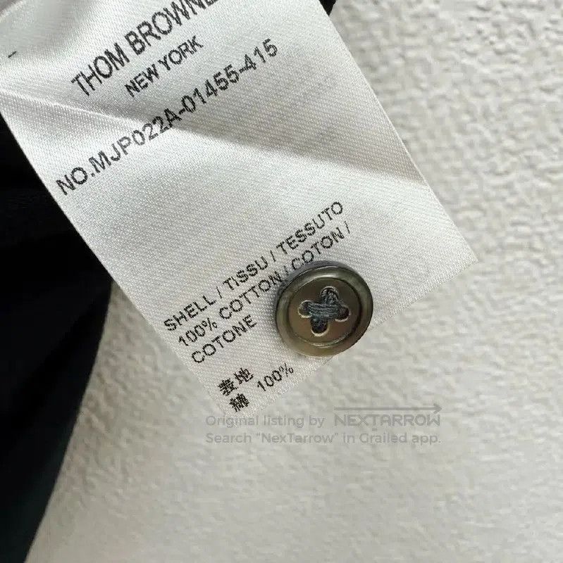 Thom Browne Thom Browne Black Cotton Short Sleeve Polo . Size US M / EU 48-50 / 2 - 5 Thumbnail