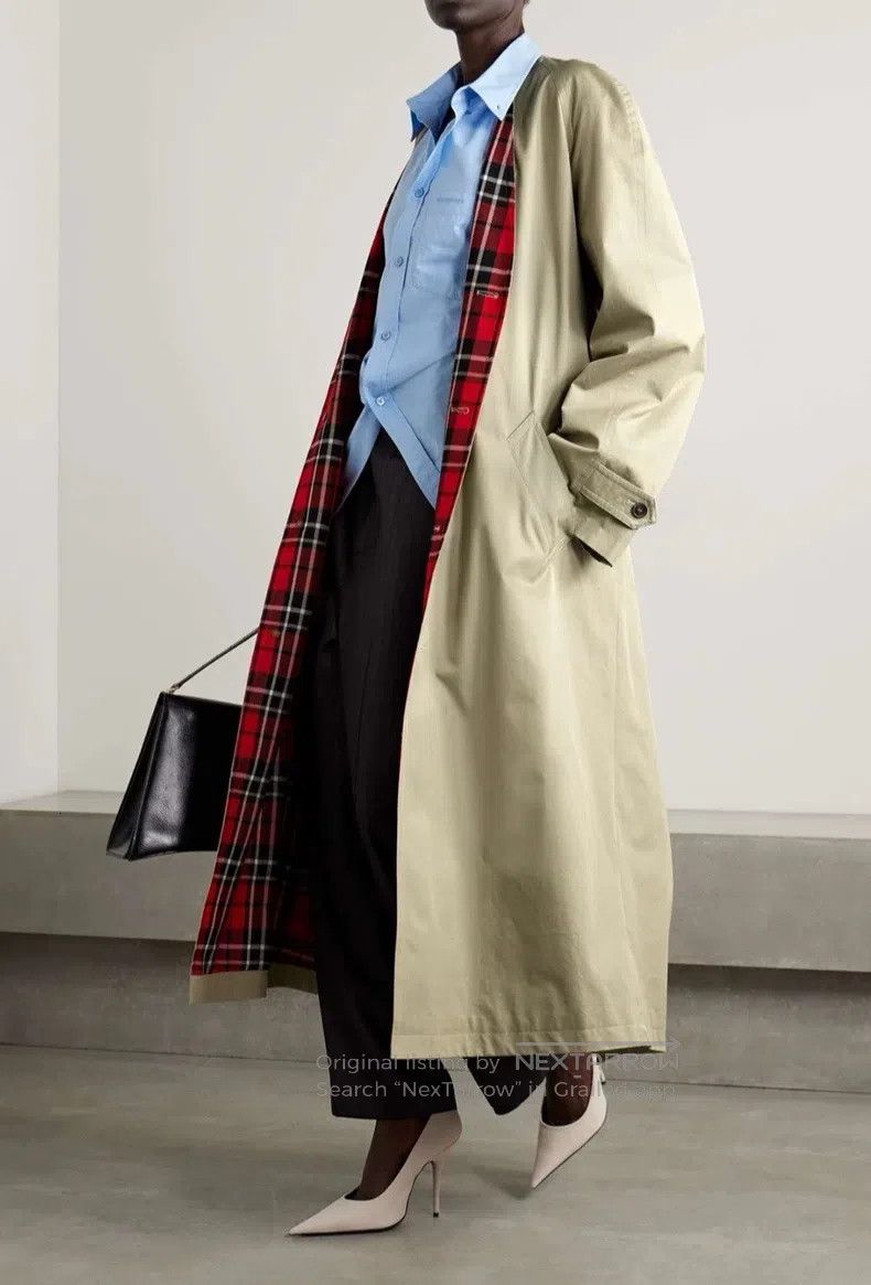Balenciaga Balenciaga Oversized collarless long trench coat Size XS / US 0-2 / IT 36-38 - 8 Thumbnail