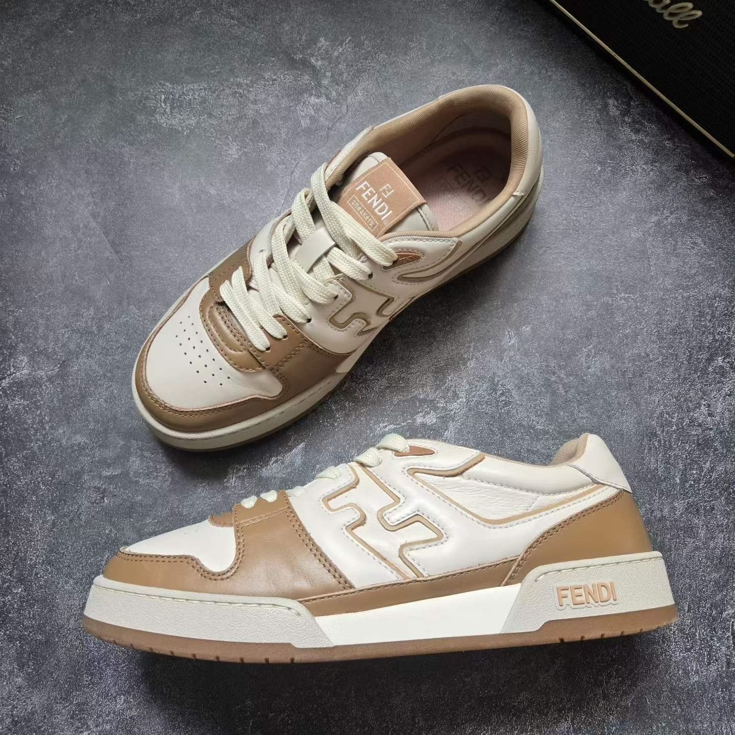 Fendi FENDI New White Brown MATCH Sneakers Size US 9 / EU 42 - 1 Thumbnail