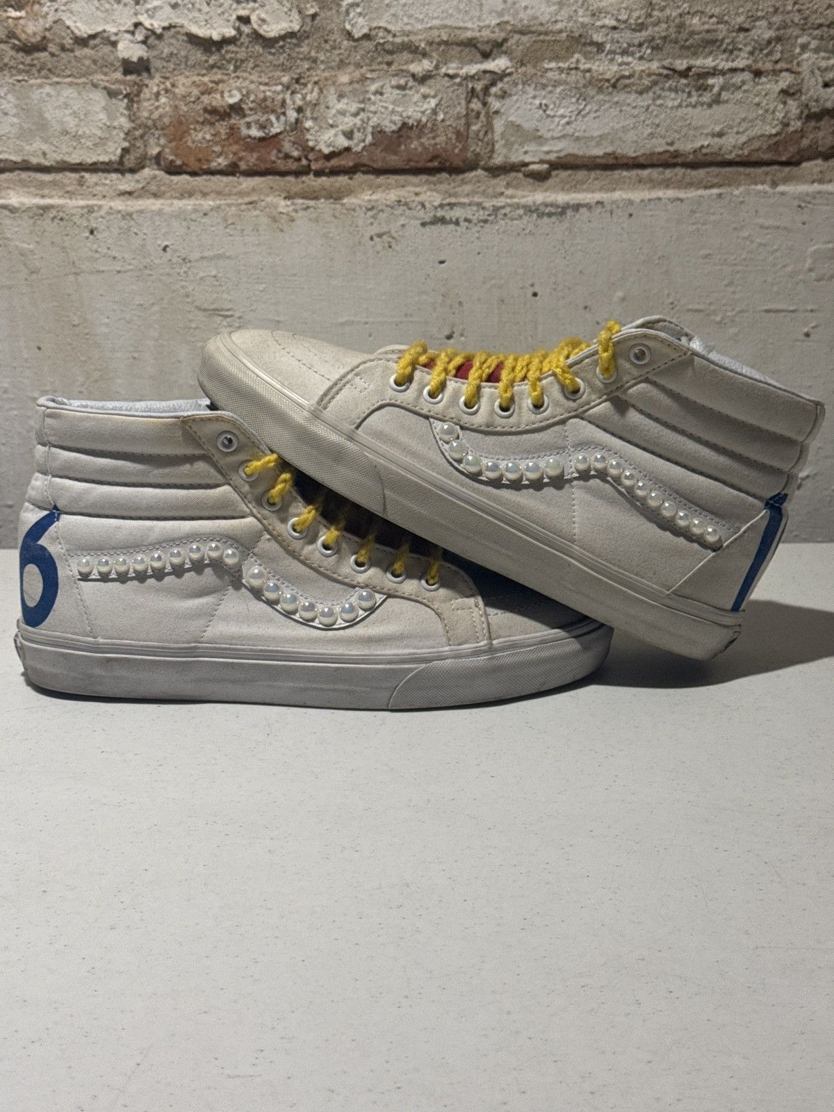 Vans Pearl Skate High by @kendallcustoms Size US 11 / EU 44 - 4 Thumbnail