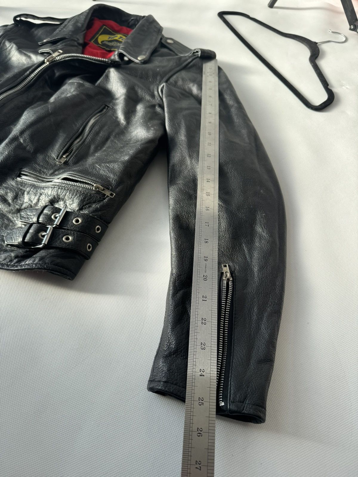 Vintage Vintage Leather Jacket Black Large Zip Up Motorcycle Biker Size US L / EU 52-54 / 3 - 25 Thumbnail
