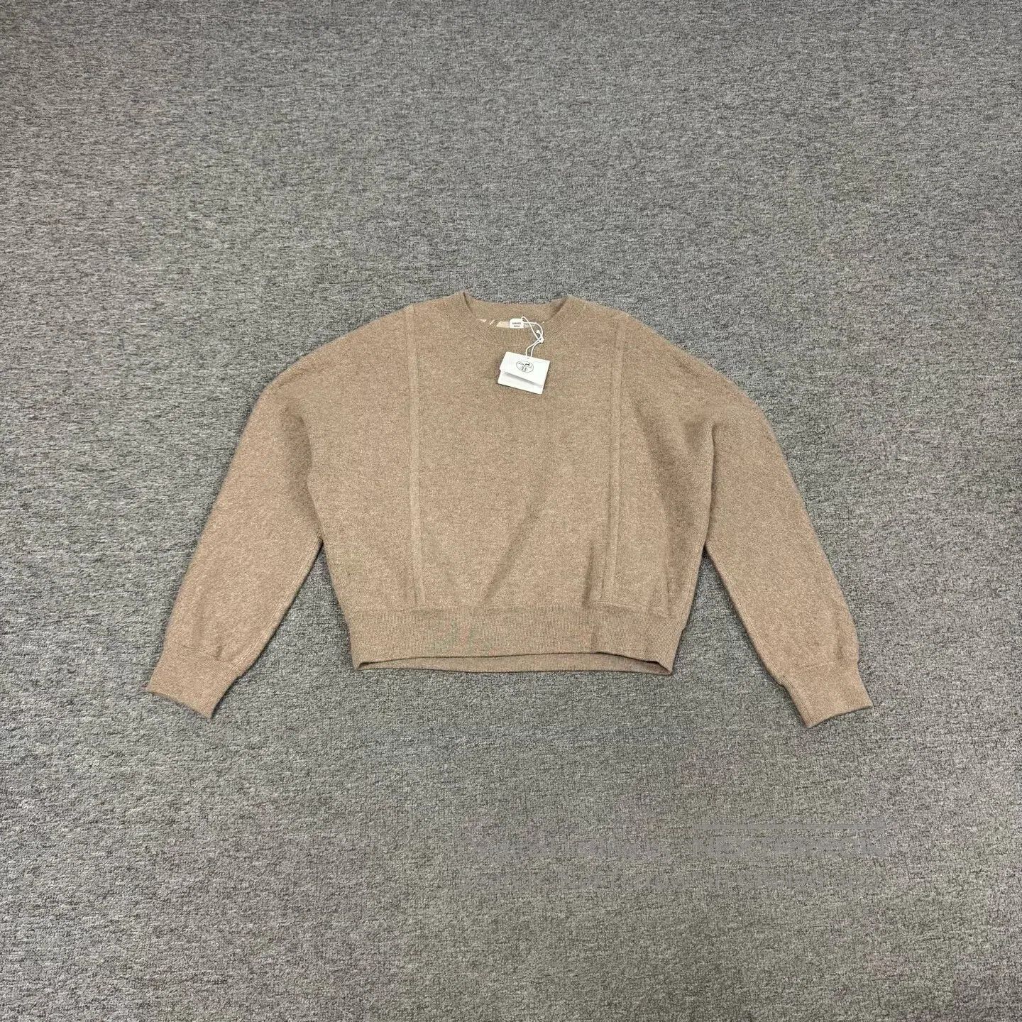 Hermes Hermes size 40 Short cashmere knit sweater with jacquard pa Size L / US 10 / IT 46 - 1 Thumbnail