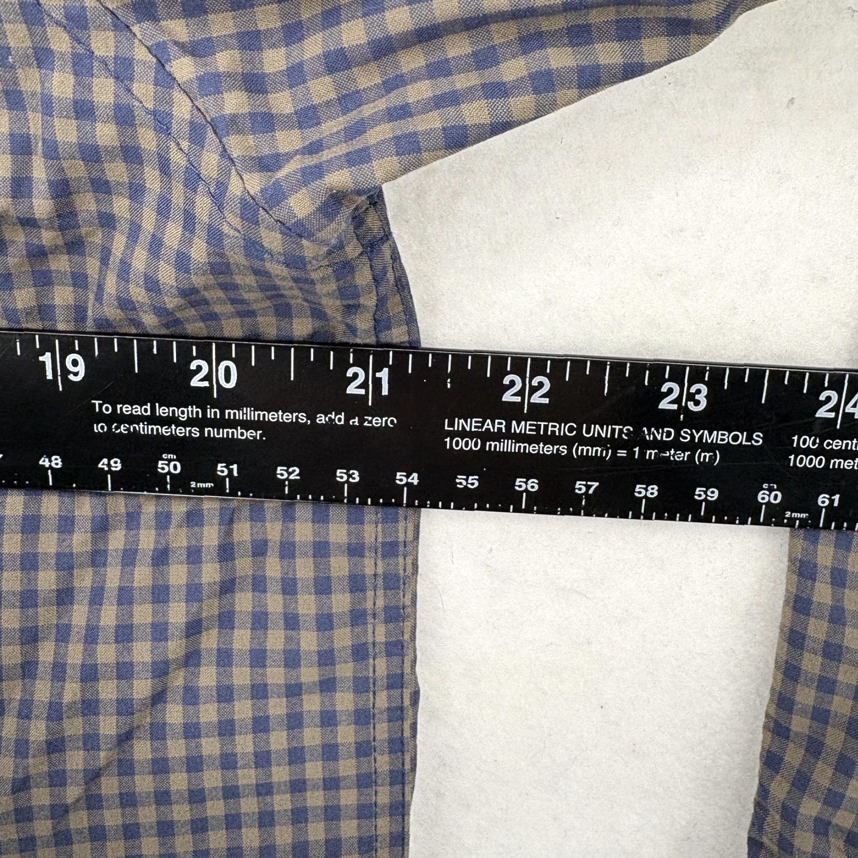Vintage Rohan Shirt Mens Medium Blue Check UV Protective Long Sleeve Travel Hiking Trail Mens, Button-Up, Check Pattern, UV Protection, Travel, Outdoor, Blue Size US M / EU 48-50 / 2 - 7 Thumbnail
