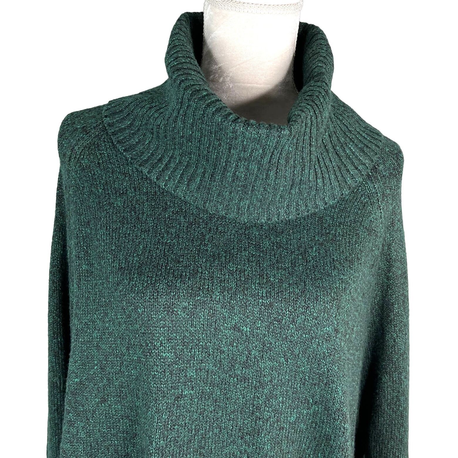 Other AGB Sweater Pine Green Cowl Dolman Sleeves M Oversized New Size M / US 6-8 / IT 42-44 - 8 Thumbnail