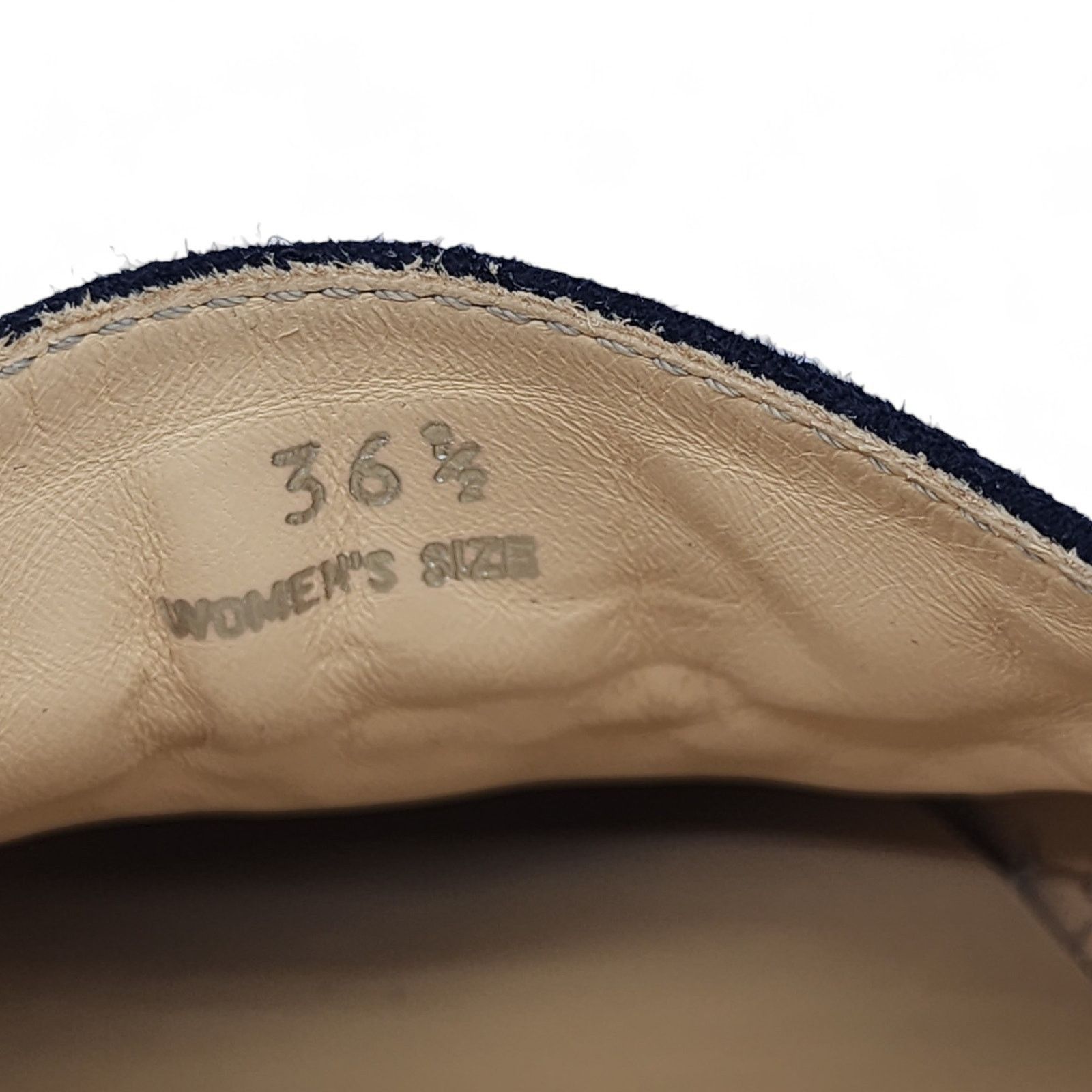 Tod's Suede Whipstitched Espadrilles Navy 36.5 Size US 6.5 / IT 36.5 - 7 Thumbnail