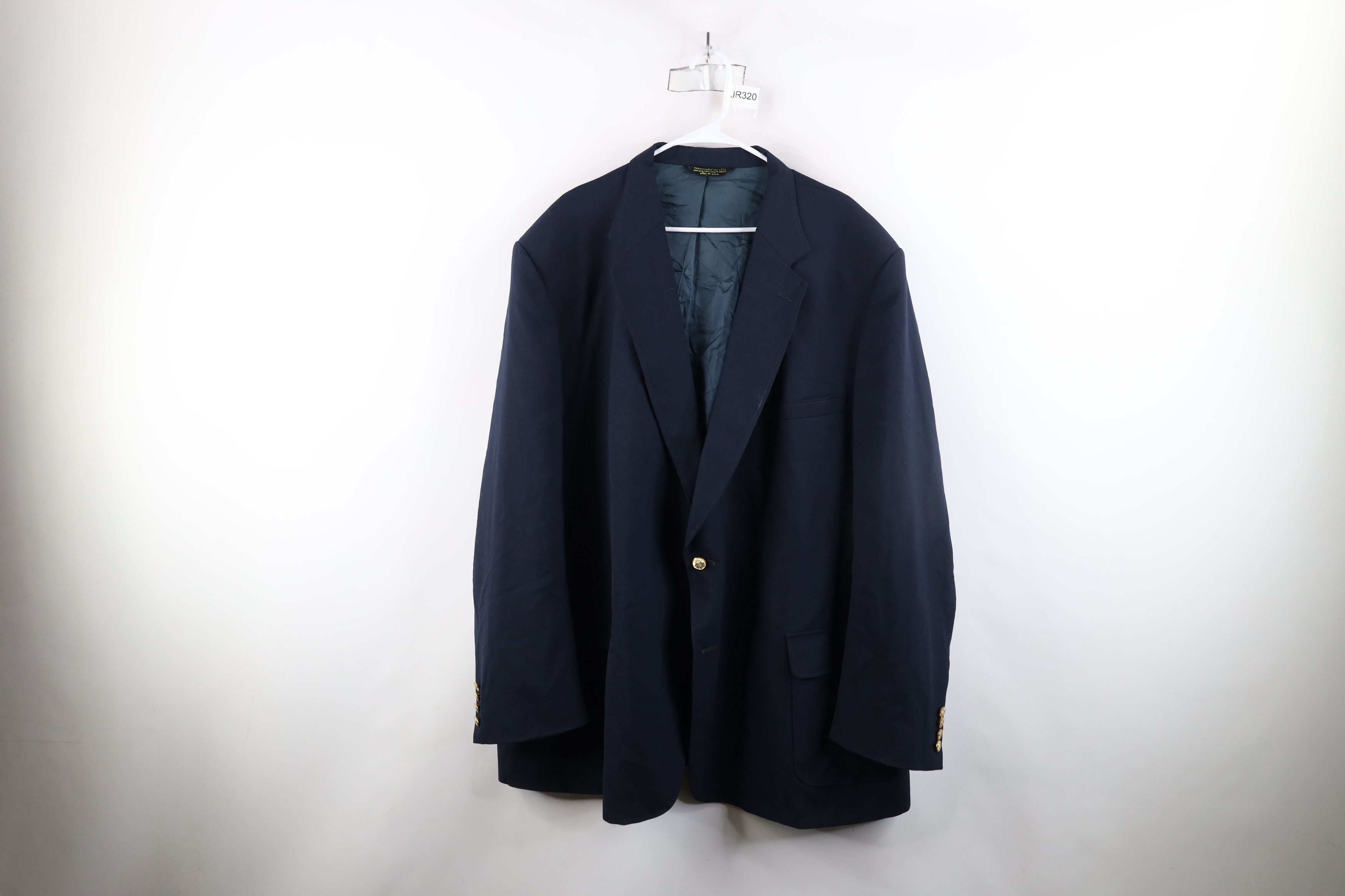 Vintage Vintage 90s Streetwear Suit Coat Blazer Jacket Navy Blue USA Size US XXL / EU 58 / 5 - 1 Thumbnail